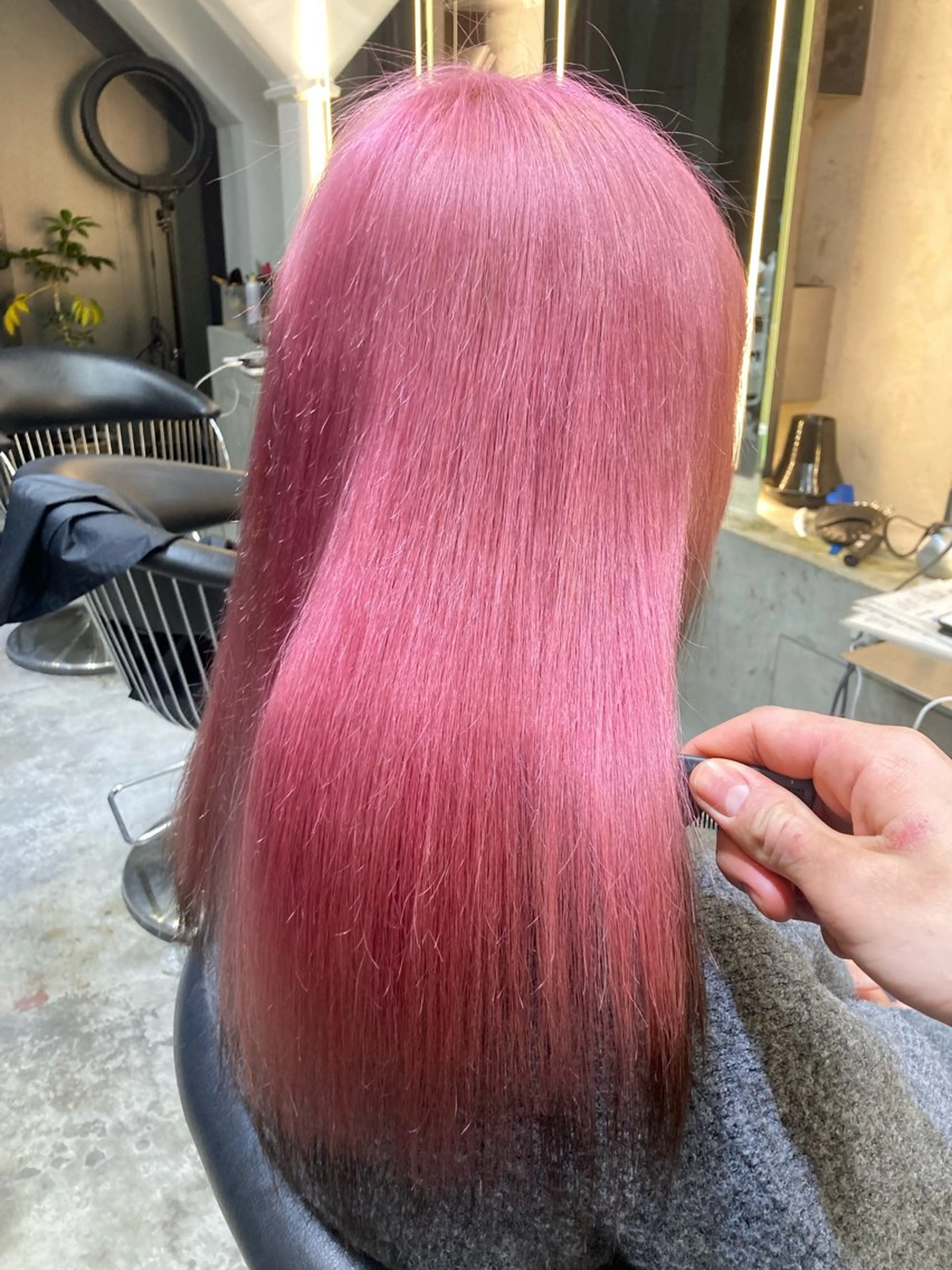 ロング カット ヘアカラー トリートメント ケアブリーチ/ 髪質改善/垣尾颯大のヘアスタイル