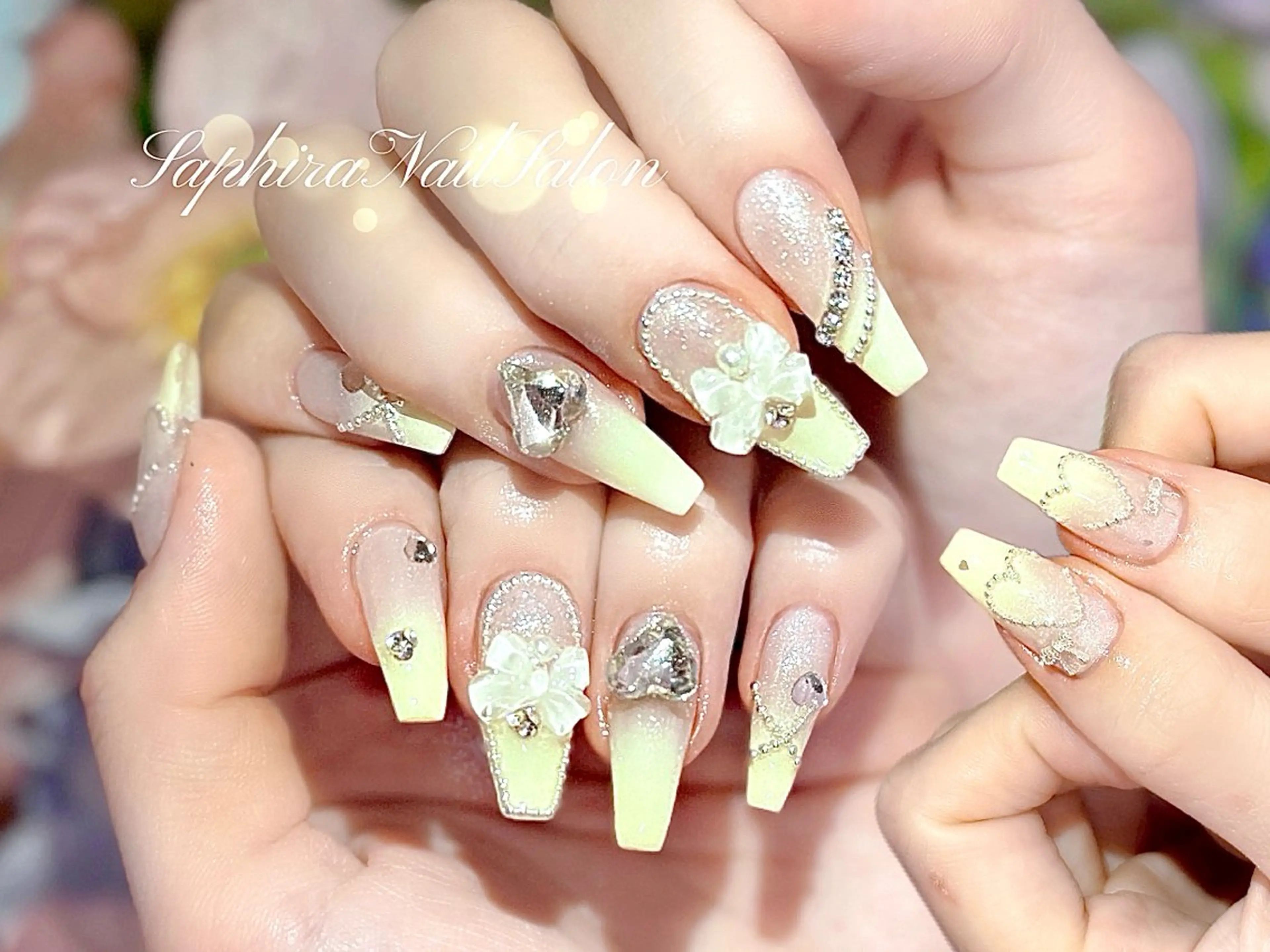 カラー ハンドネイル Saphiraネイル サロン錦糸町のネイルデザイン