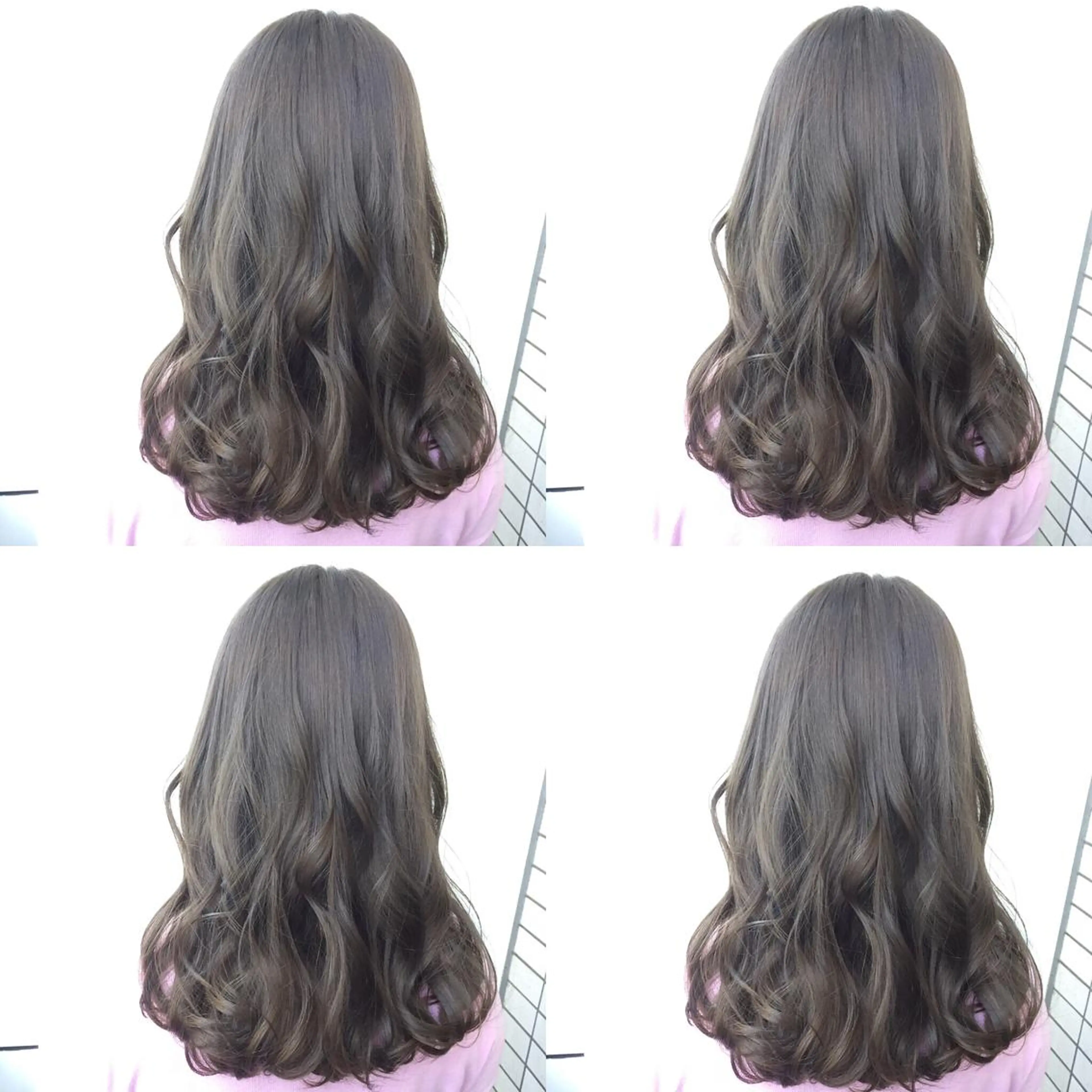 セミロング カラー グレージュ 露木 啓介のヘアスタイル