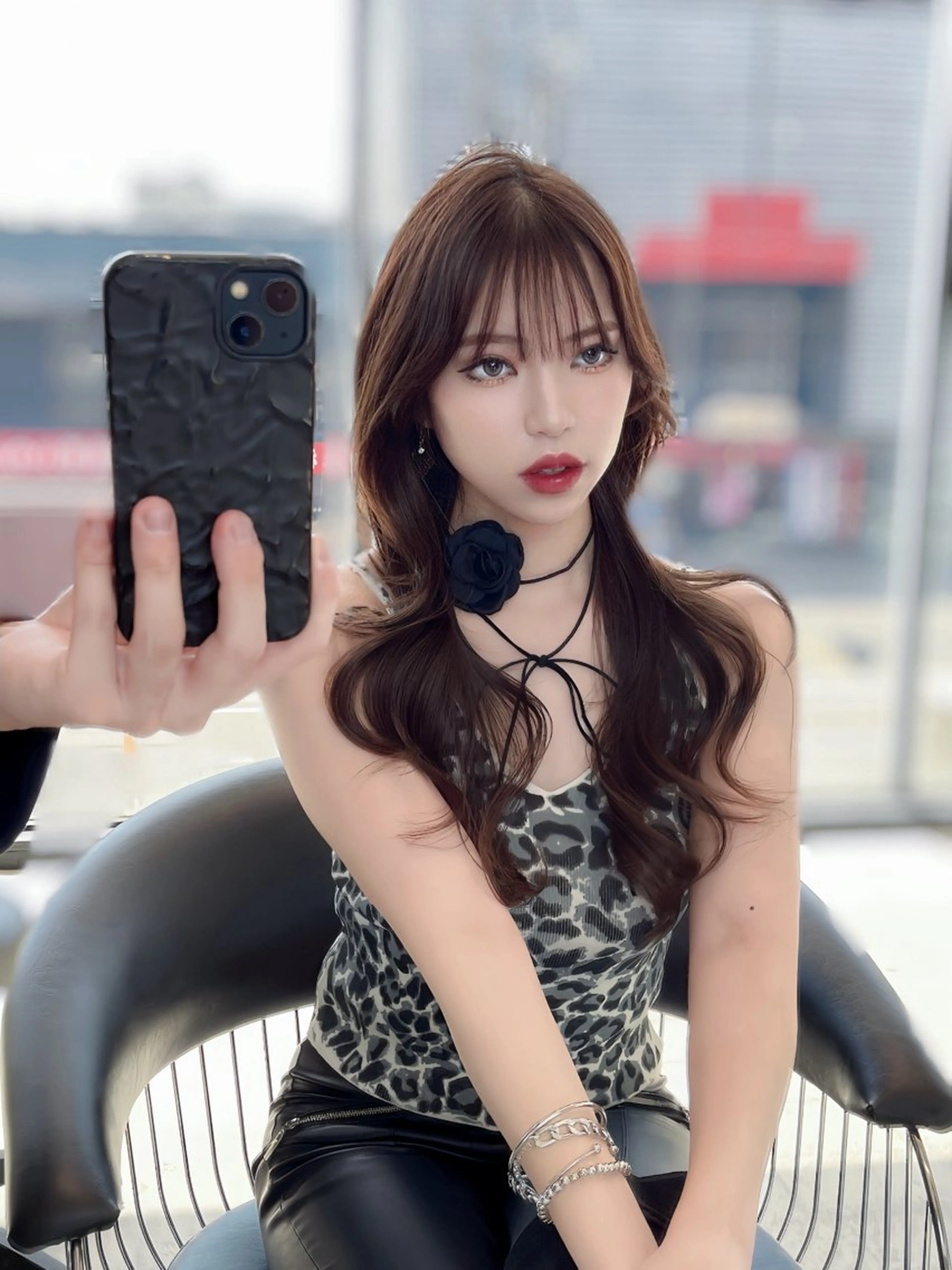 ロング カラー レイヤー/髪質改善 /透け感カラー/艶髪のヘアスタイル