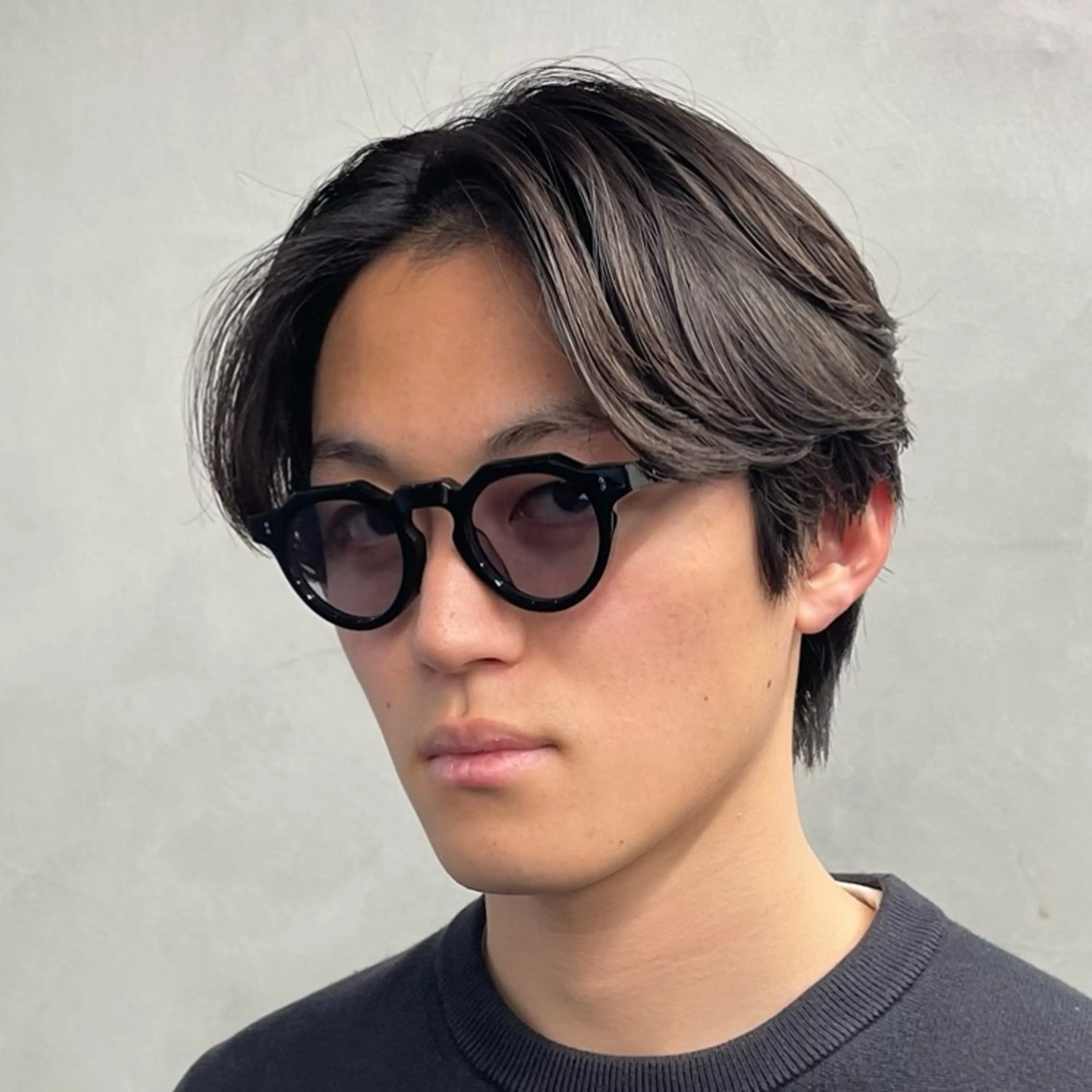 ミディアム パーマ ヘアアレンジ メンズ カット パーマ fifth 石川 凪のヘアスタイル