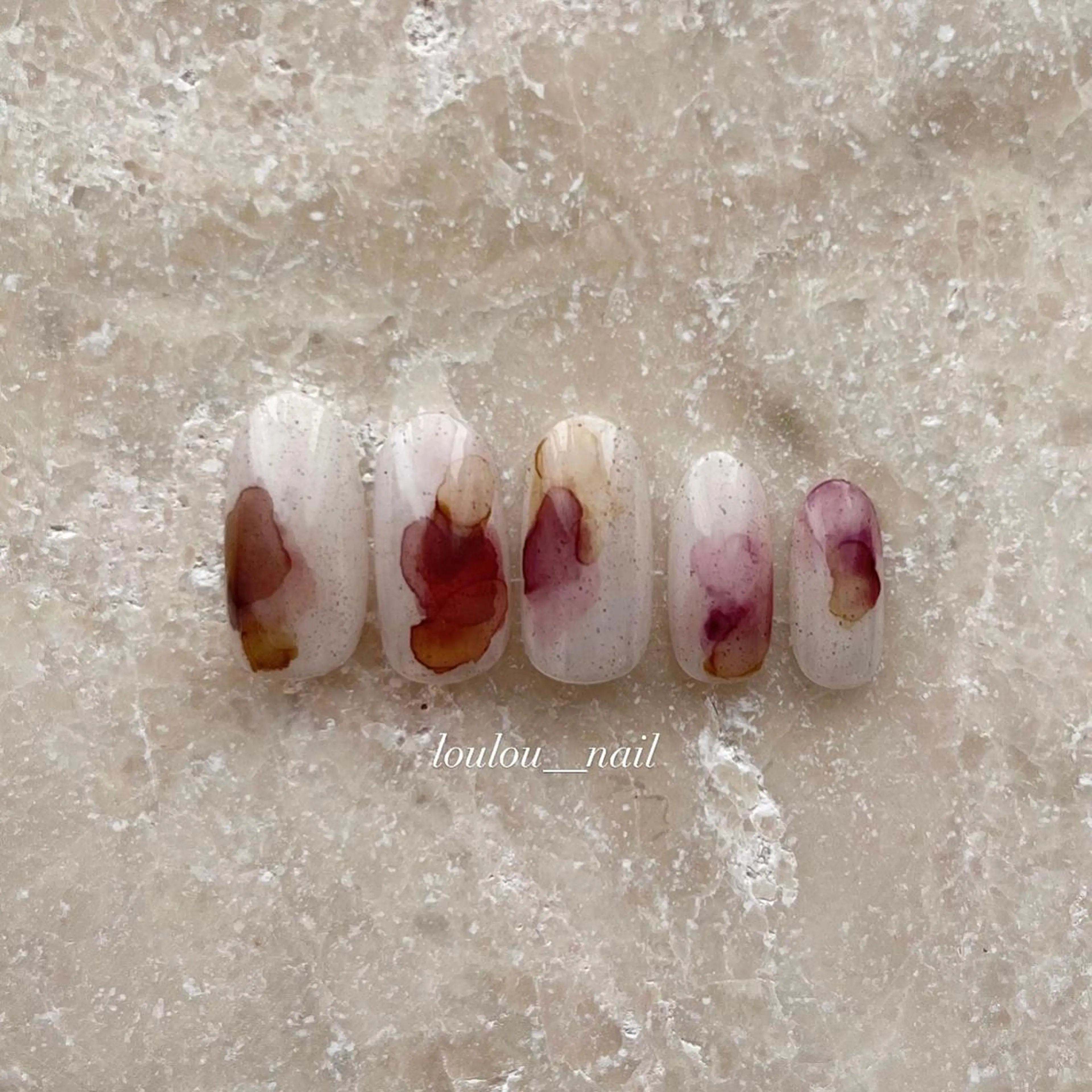 ネイル アートネイル ニュアンスネイル loulou   _nail所属・葛西 知佳のネイルデザイン