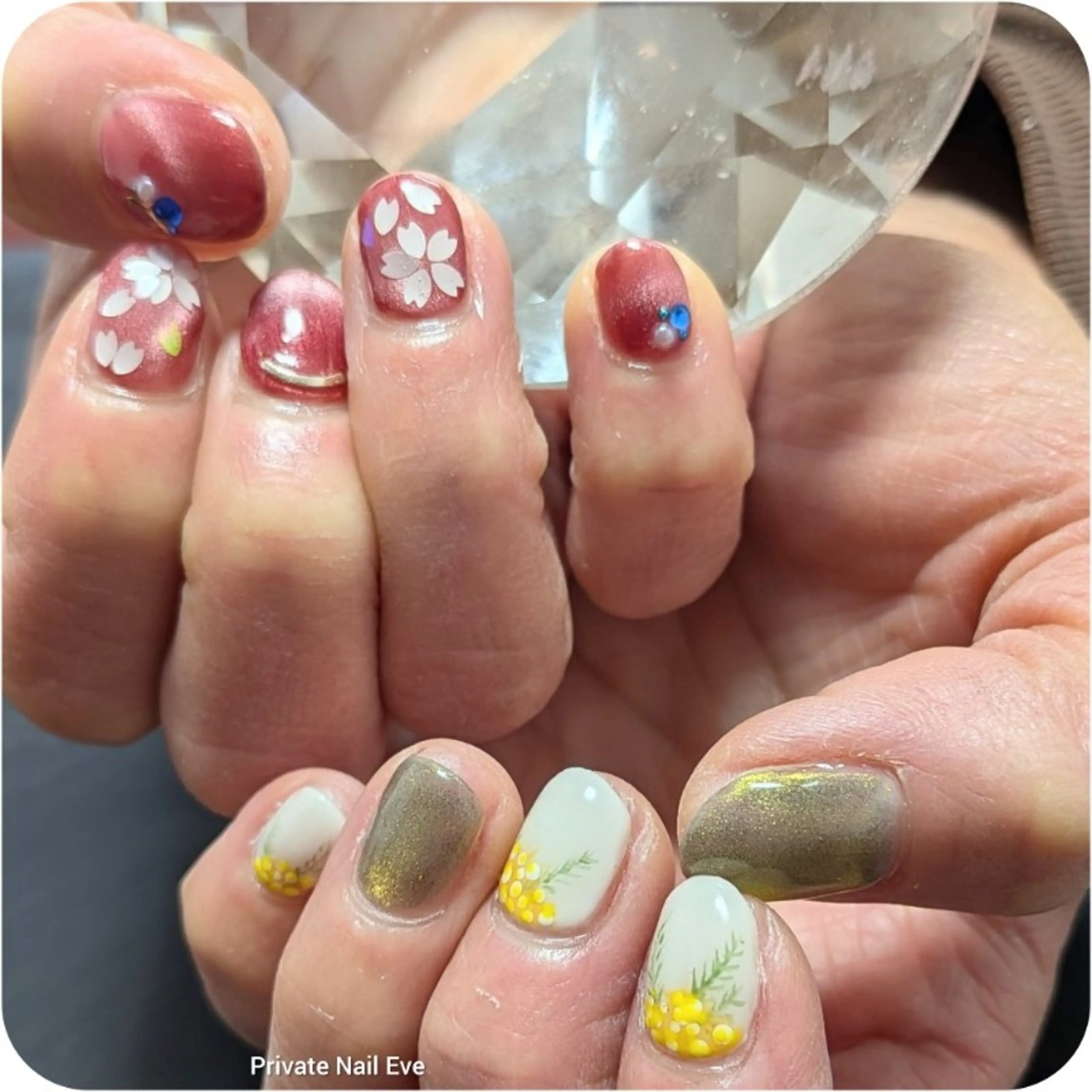 ネイル 桜ネイル ハンドネイル ネイル junkoのネイルデザイン