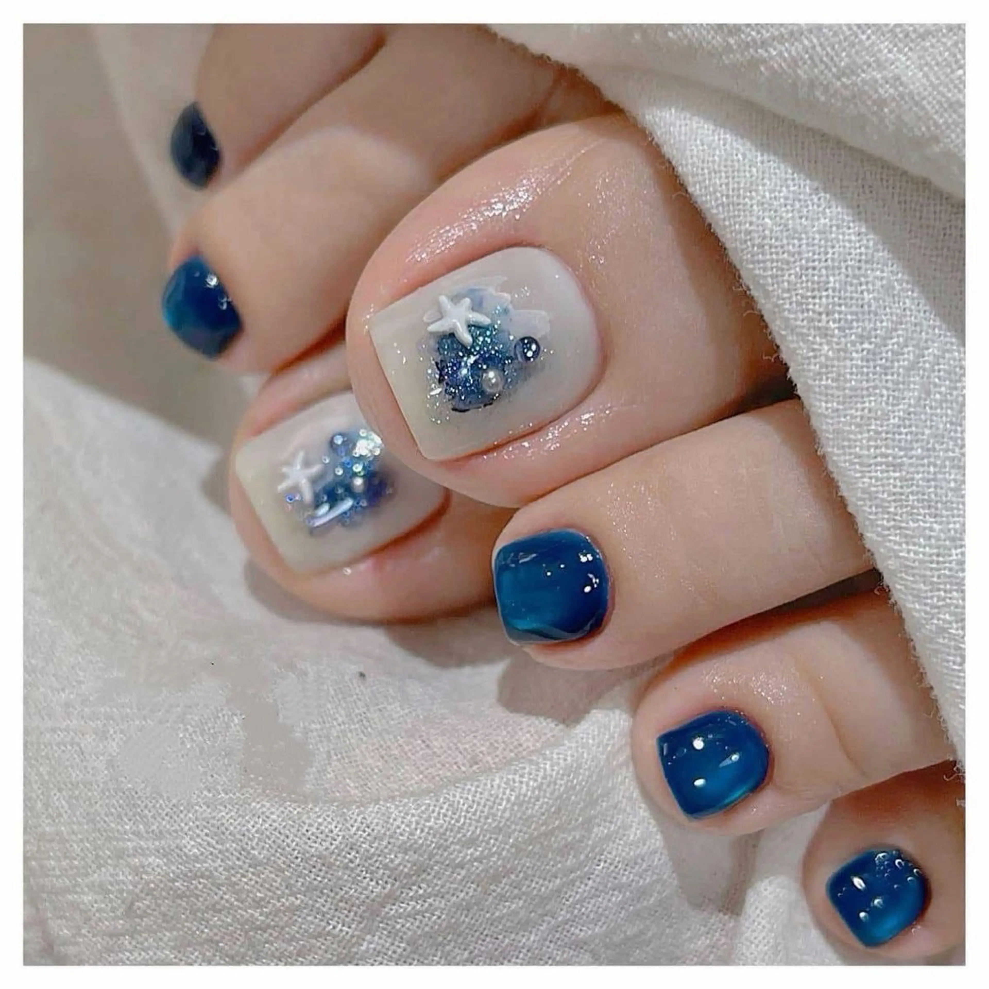 ネイル チークネイル フットネイル フレンチネイル グラデーション 韓国ネイル Yuki nail staffのネイルデザイン