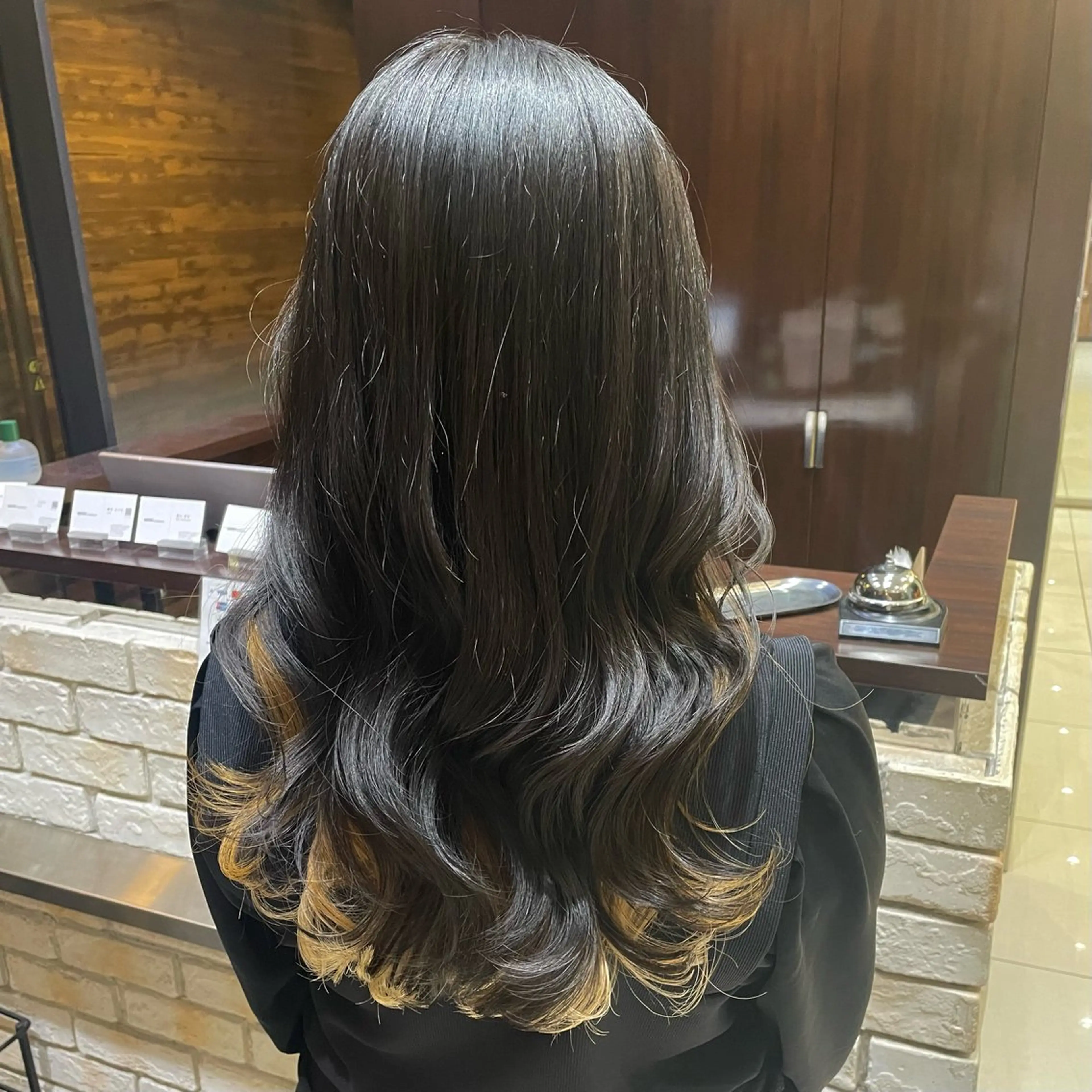 セミロング パーマ セミロングパーマ 韓国風ヘア デジタルパーマ パーマ 韓国風パーマ🌿コテ 巻き風パーマ/るいのヘアスタイル