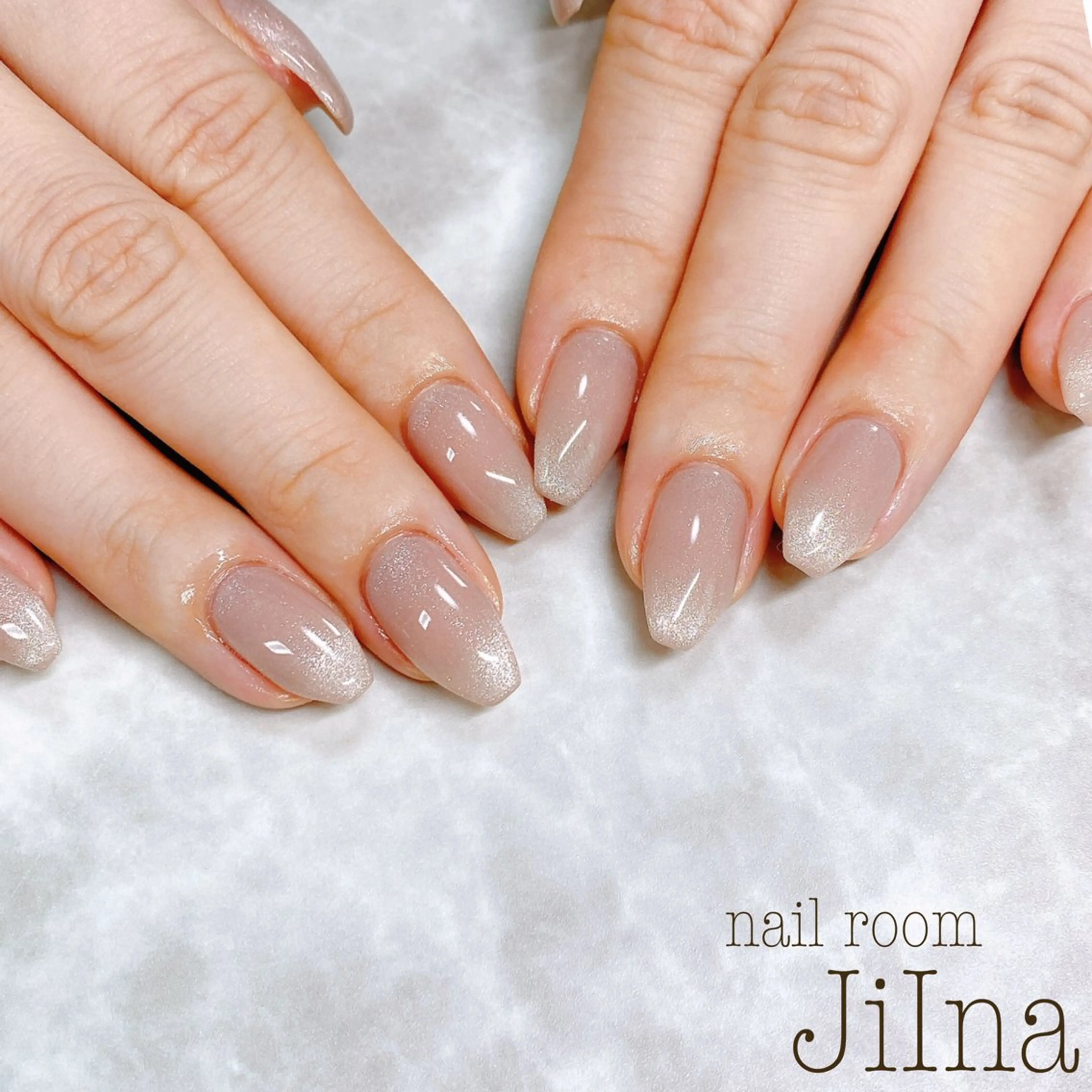 ネイル マグネットネイル マグネットワンカラー ワンカラーネイル JiIna nailのネイルデザイン