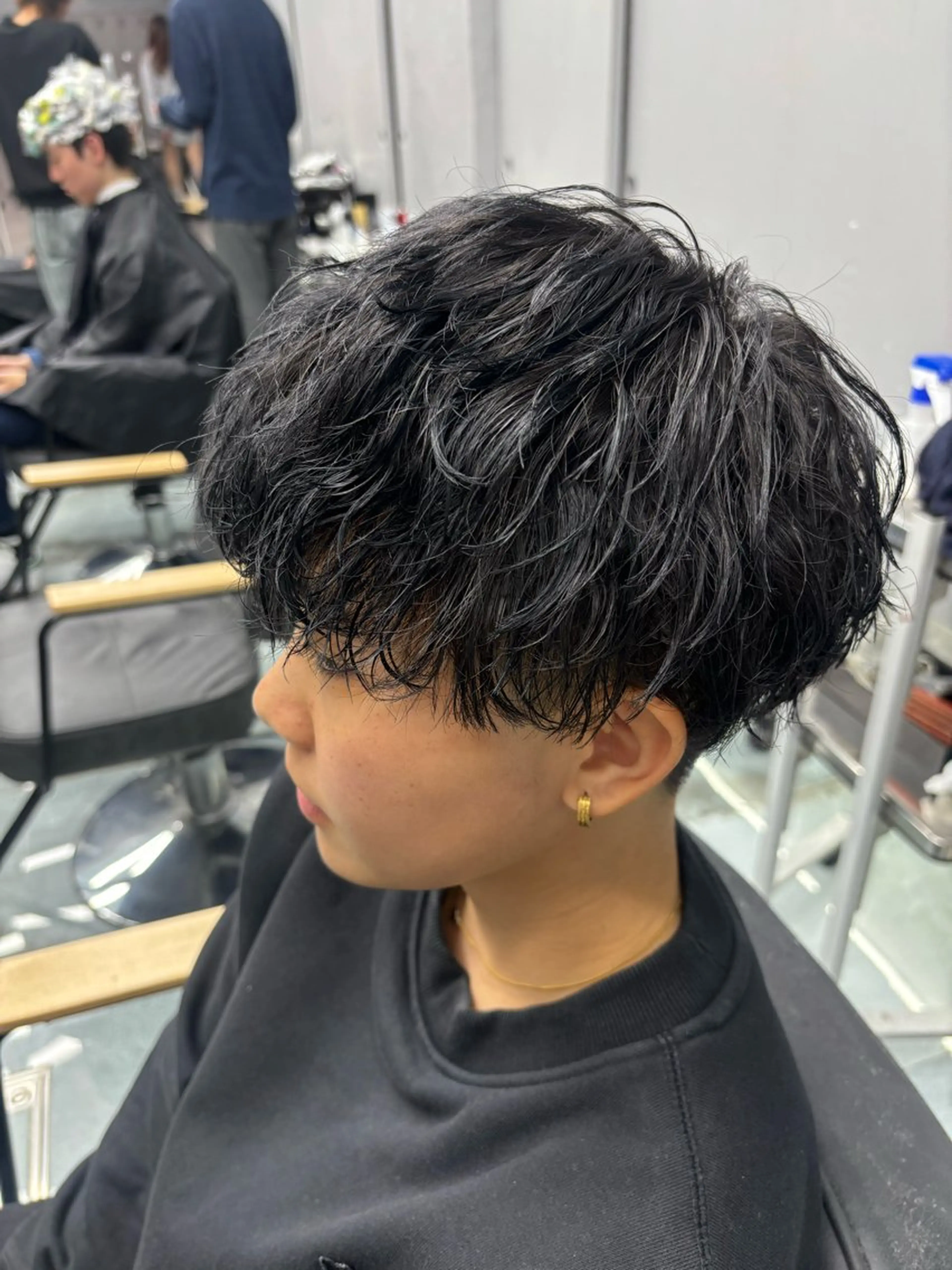 パーマ メンズ メンズブリーチ メンズパーマ カット パーマ メンズパーマ/韓国 ヘア/Mino🤍のヘアスタイル