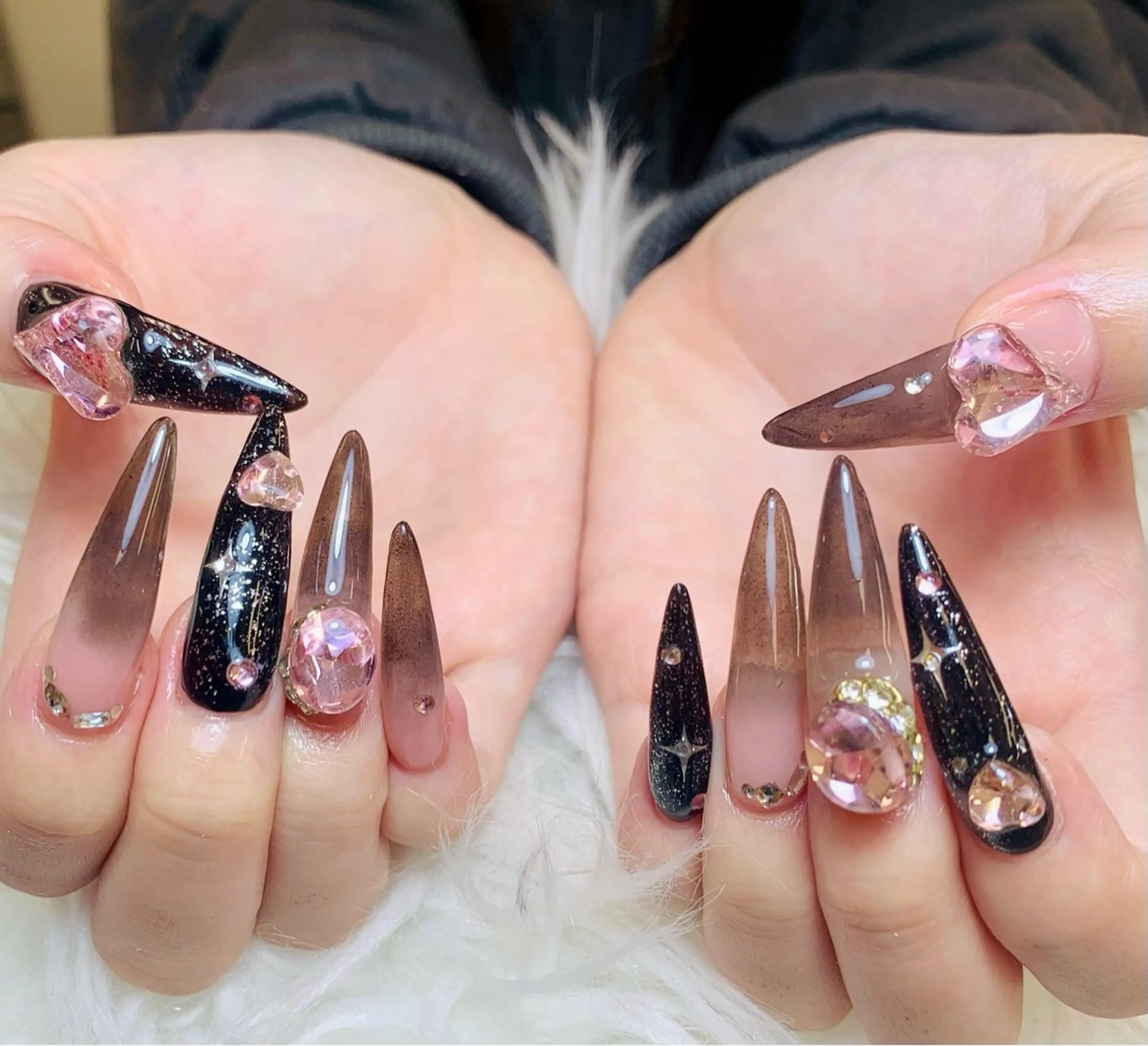 ネイル チークネイル 長さ出し フラッシュネイル フレンチネイル グラデーション ハンドネイル AN NAIL SALONのネイルデザイン