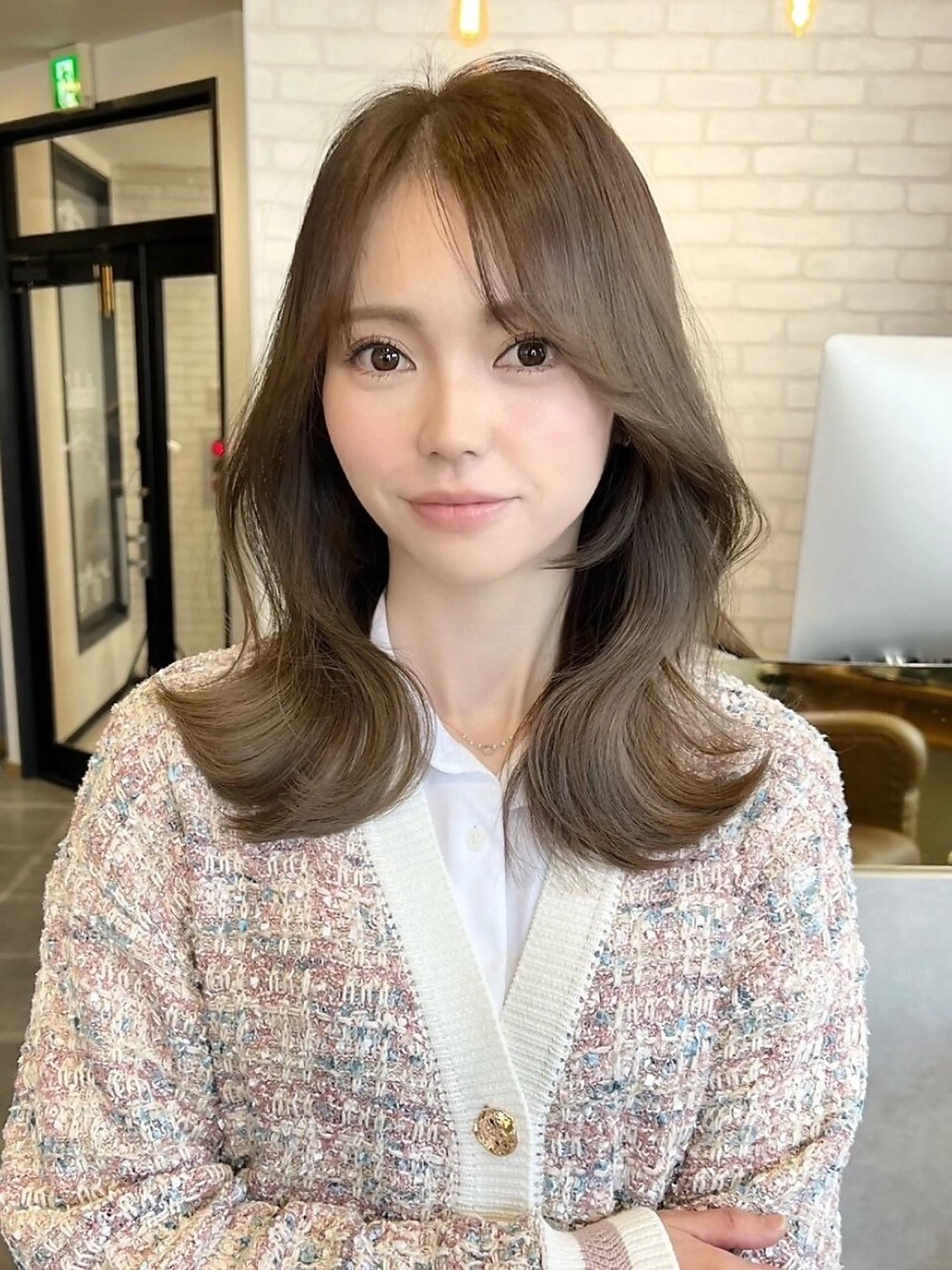 似合わせカット+透明感カラー+髪質改善TOKIOトリートメントの写真