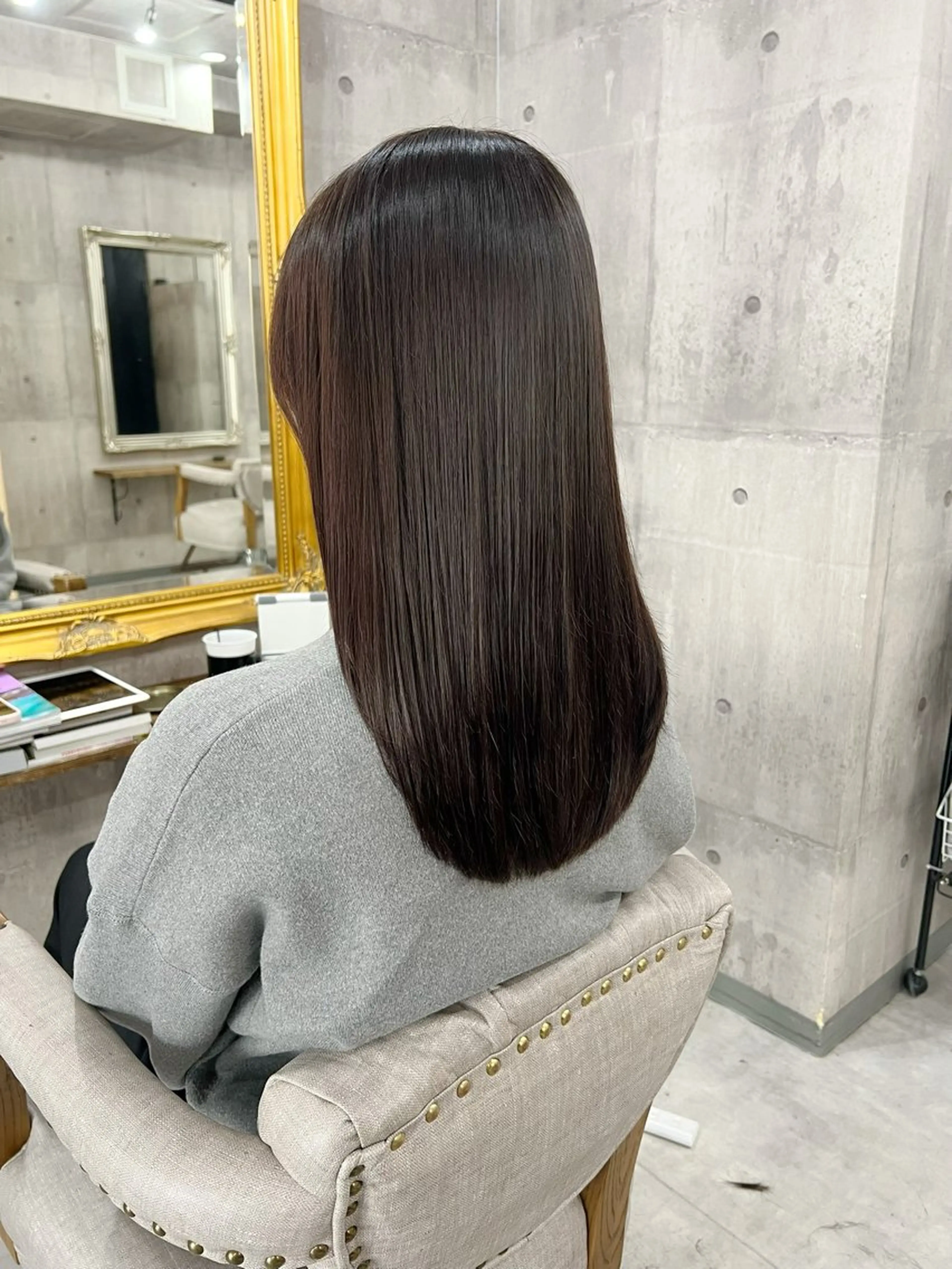 ミディアム カラー ヘアカラー トリートメント LITTY&M.O.Dshibuya所属・レイヤー/髪質改善 /山永圭介のヘアスタイル