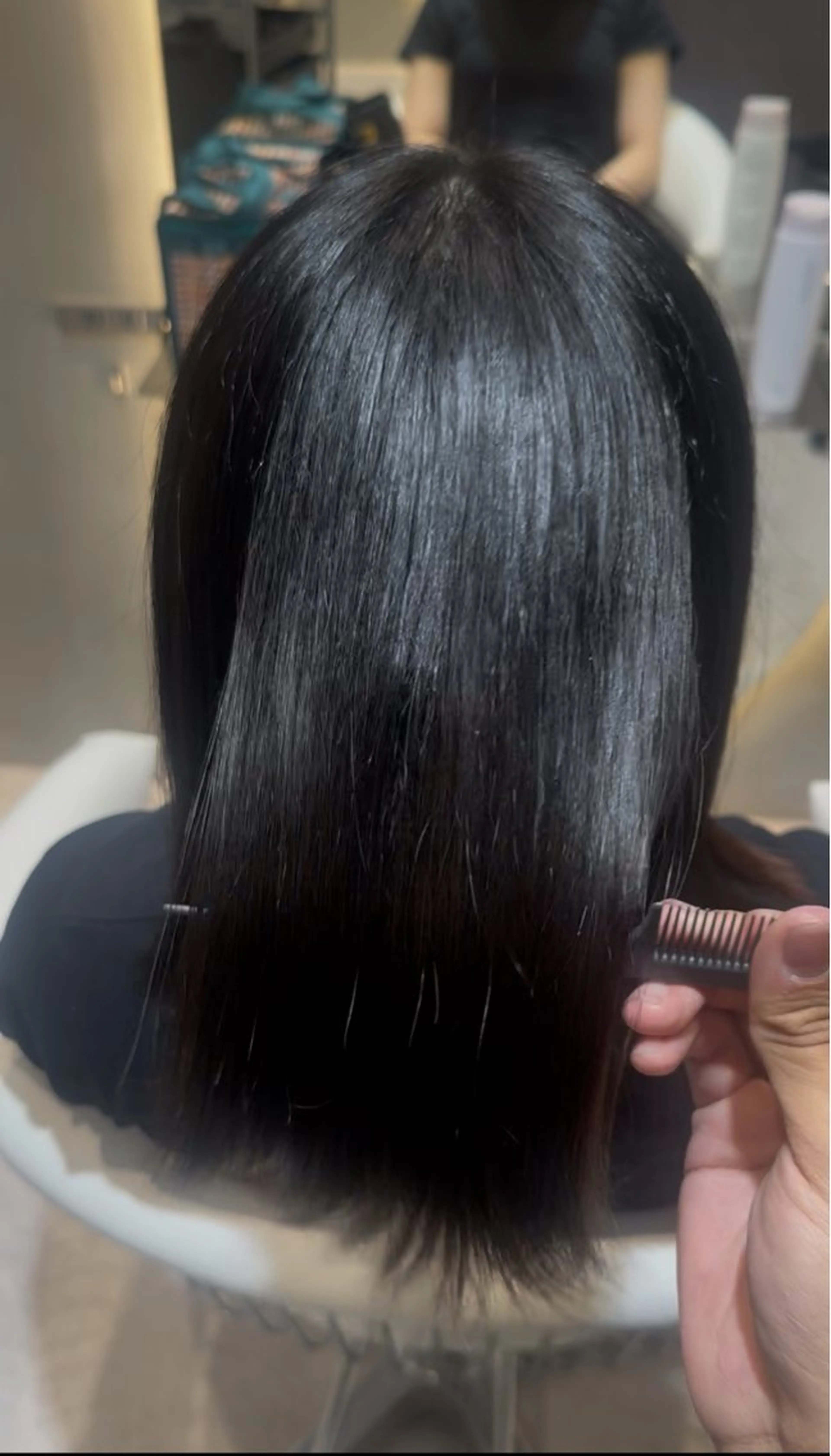 ミディアム 透明感カラー/伊藤 陸/soigneのヘアスタイル