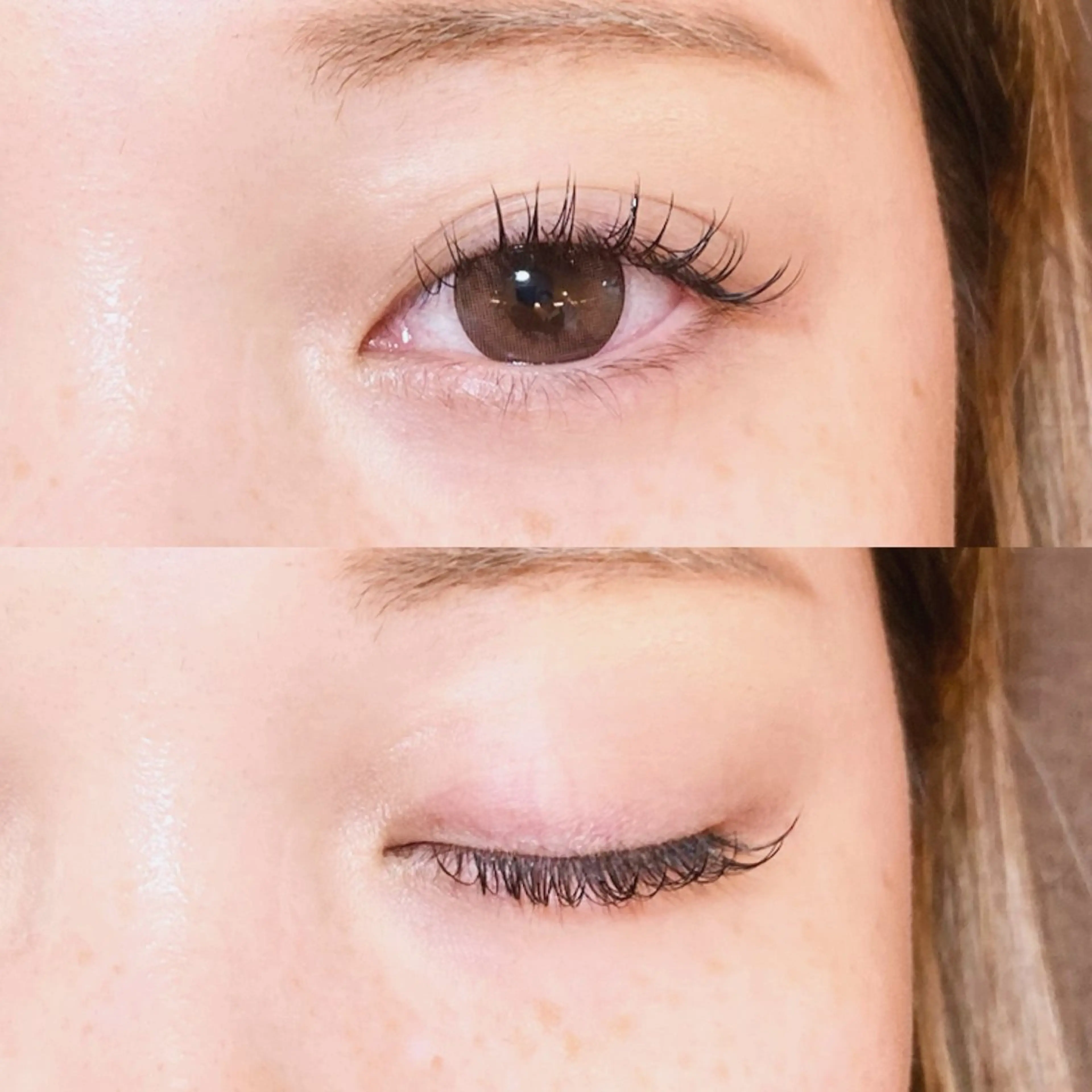 ⭐️LED変更可能⭐️ミンク100本（オフ無料・指名料込）フラットラッシュ・カラー＋¥1100《再来＋の写真