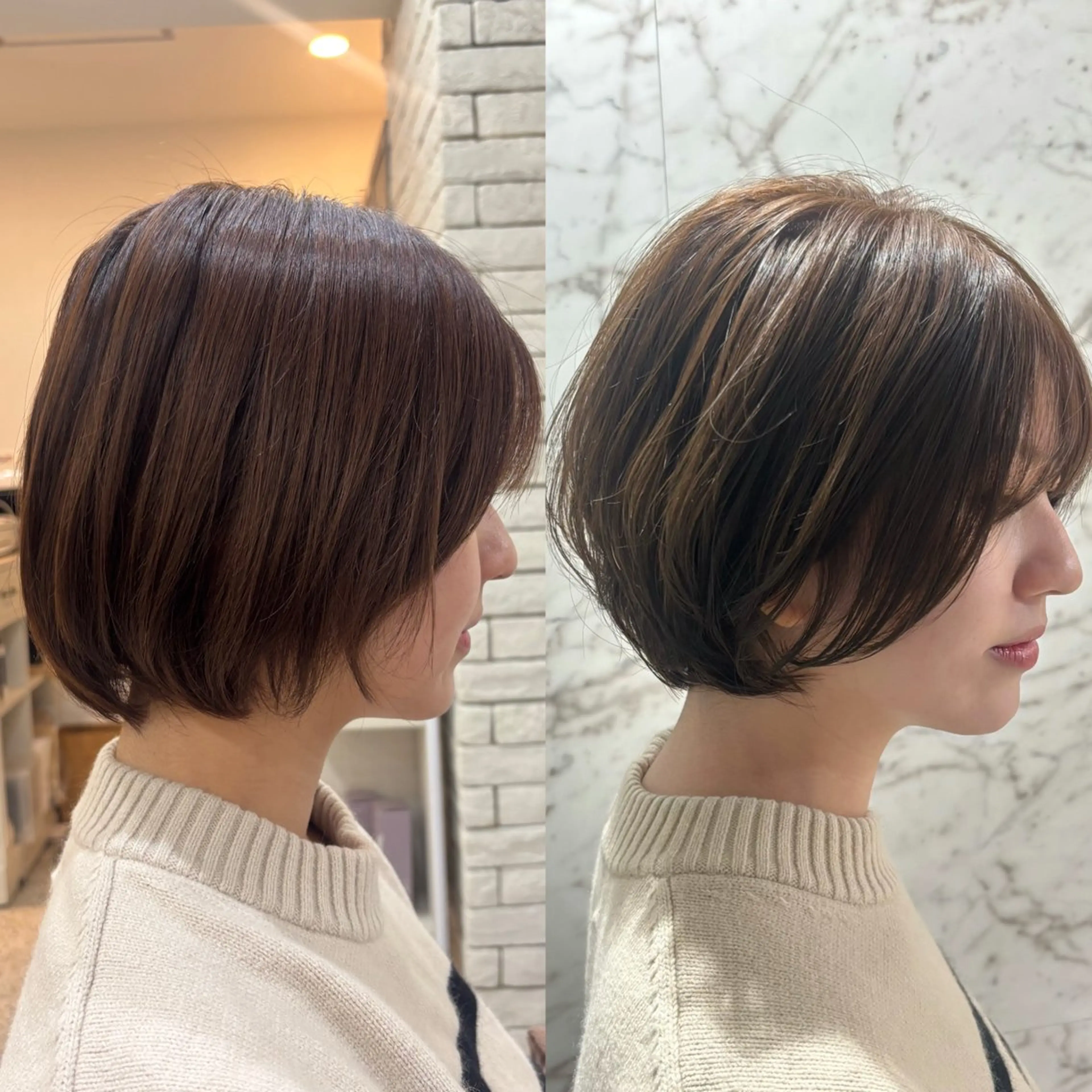ショート memories銀座所属・ボブ/透明感カラー/ 艶髪/azumiのヘアスタイル