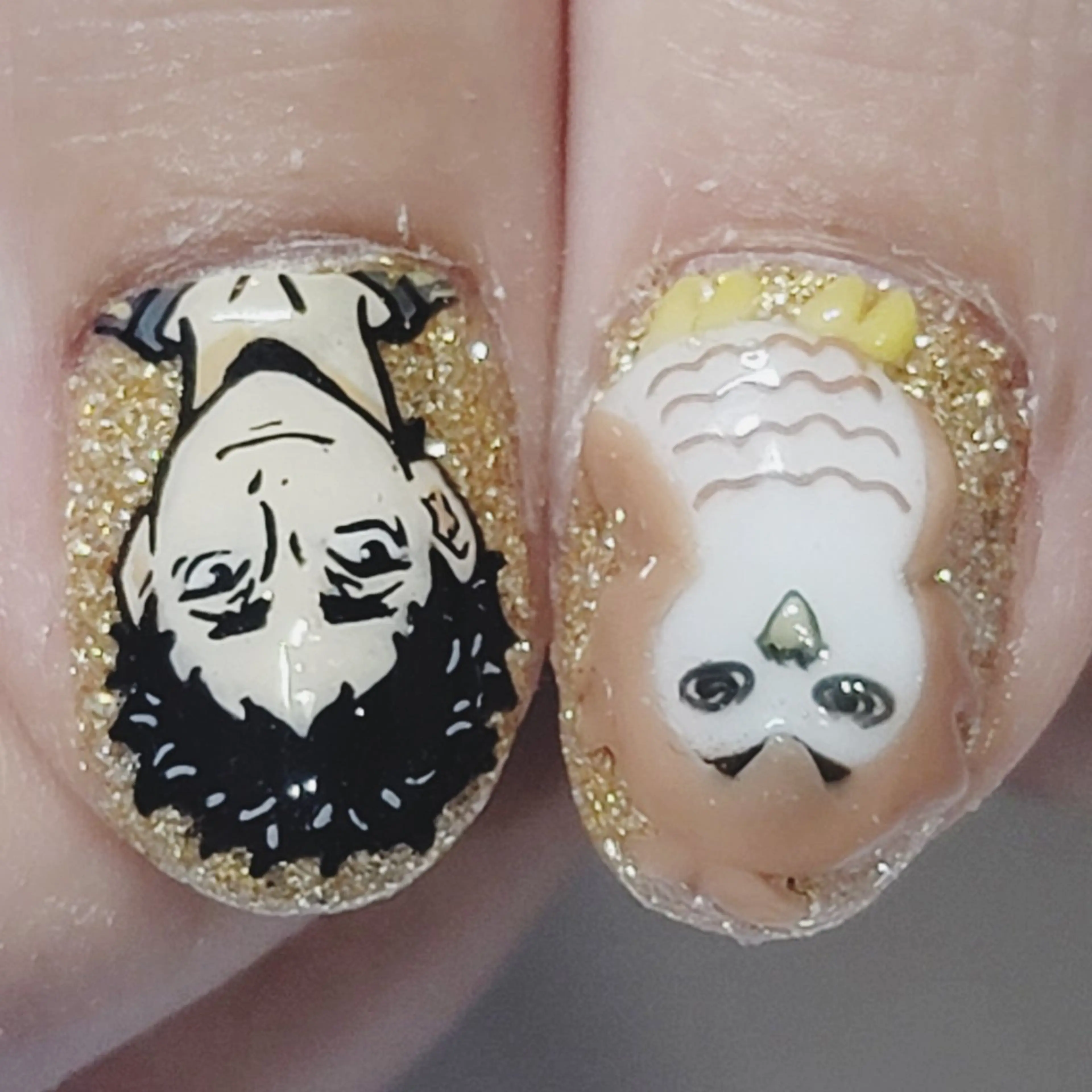 ネイル アートネイル ゴールド ラメ(グリッター) ワンカラーネイル ハンドネイル よしだ ひろきのネイルデザイン