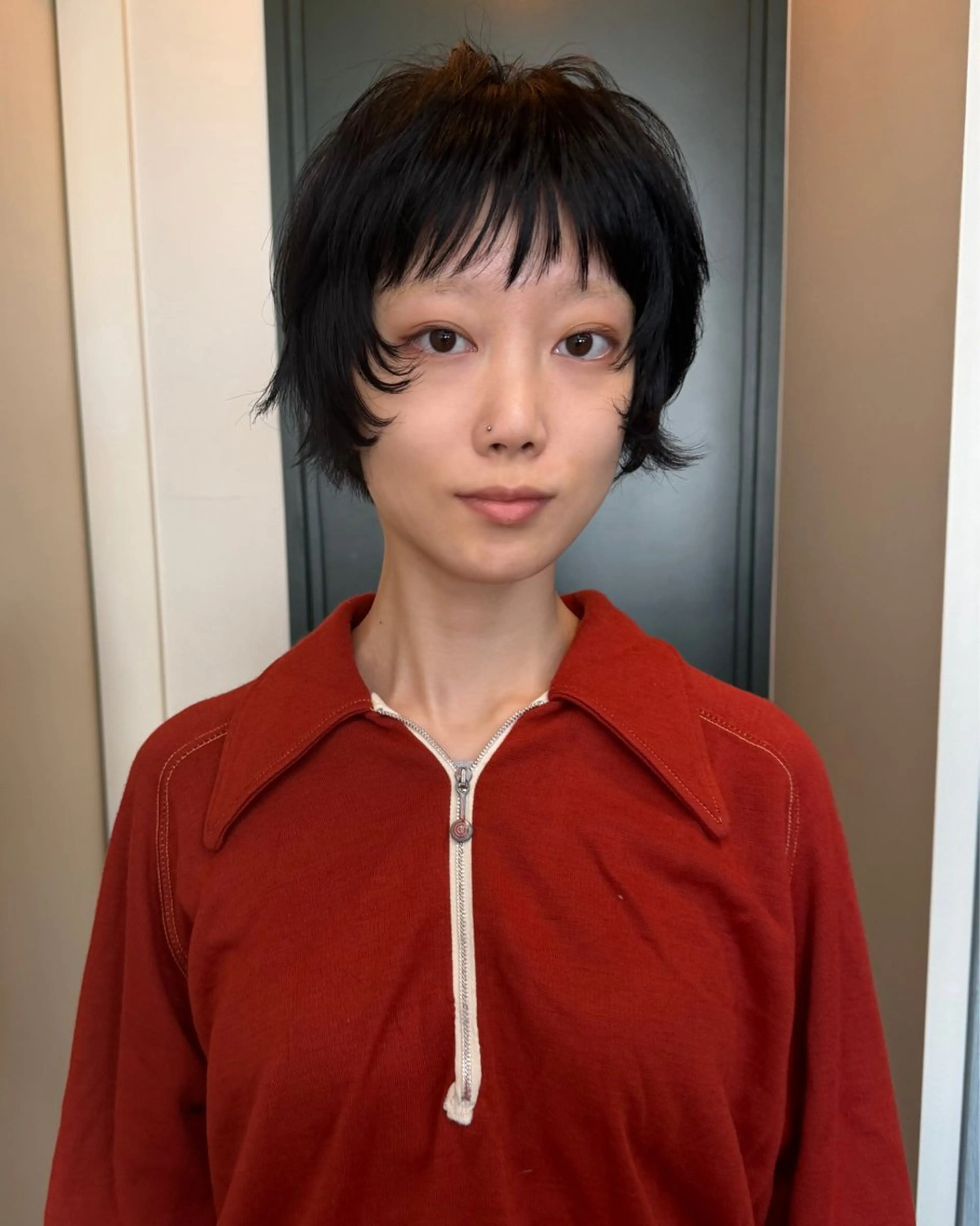 ショート パーマ カット ヘアカラー ハイトーンカラー/ さらさのヘアスタイル