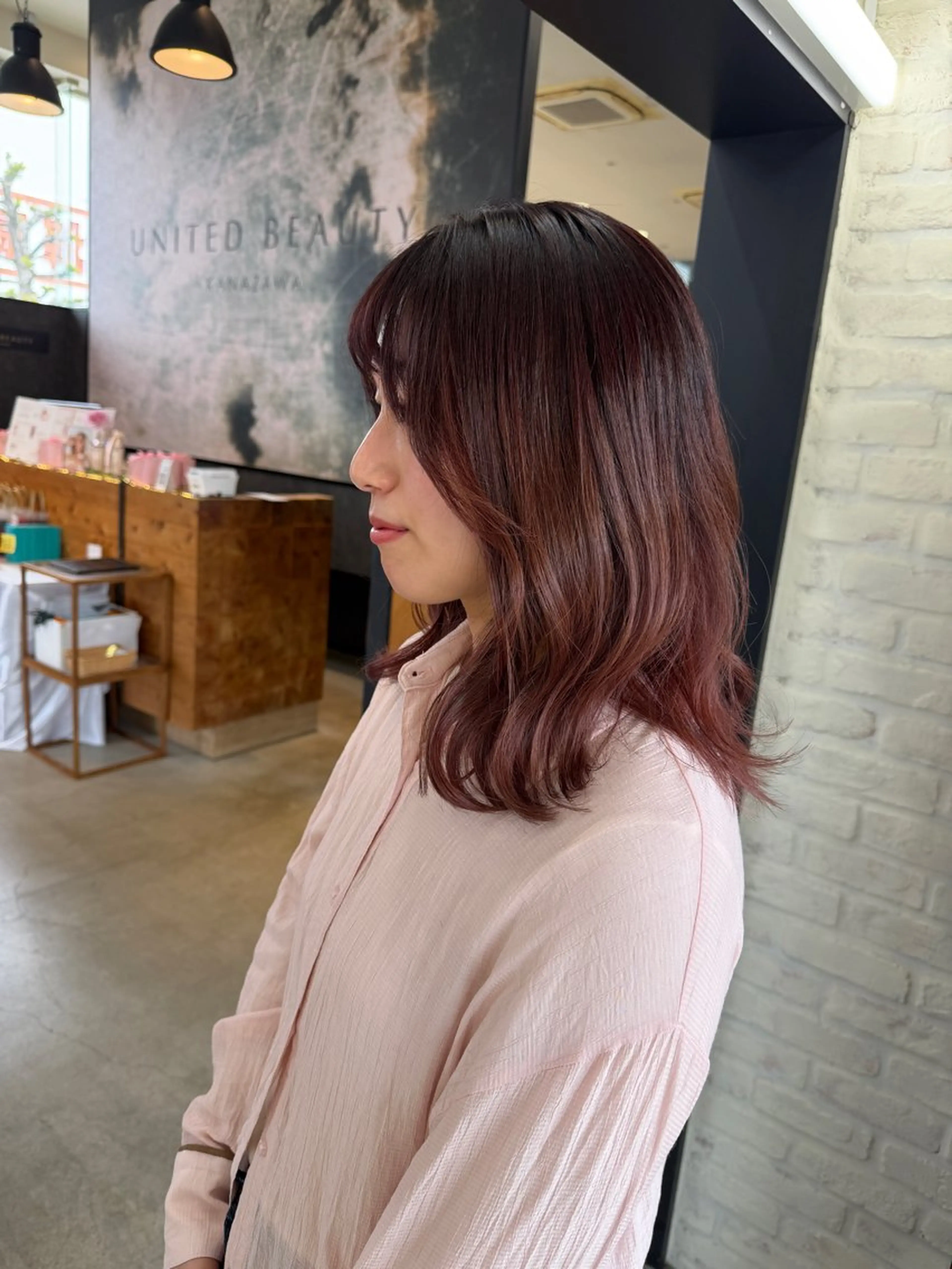 ミディアム テラダ ユウシン西金沢のヘアスタイル