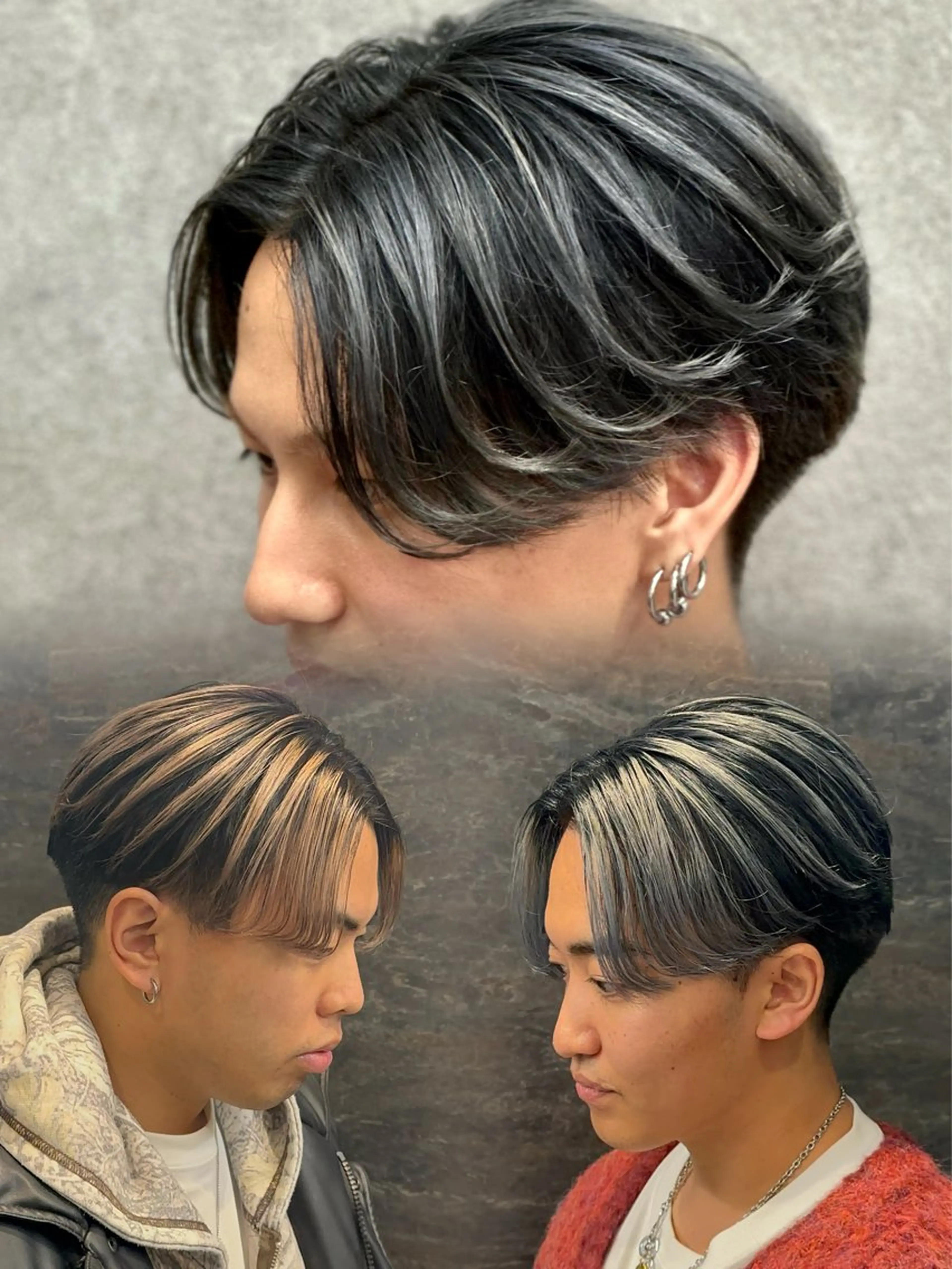 カラー パーマ メンズ メンズバレイヤージュ バレイヤージュ カット ヘアカラー 札幌美容室 /光👑のヘアスタイル