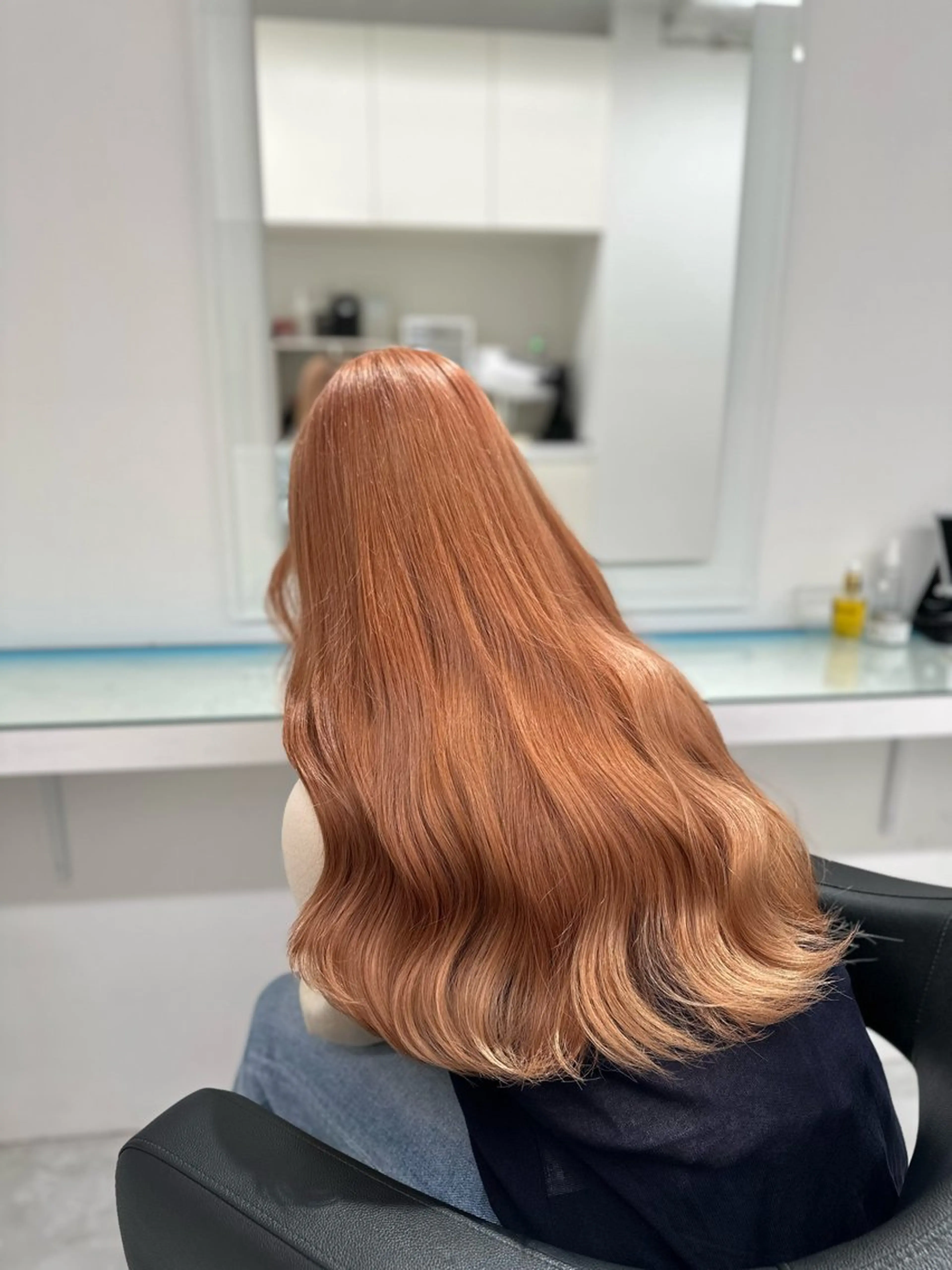 ミディアム カラー ヘアカラー トリートメント ヘッドスパ ヘアセット ❄最強かわいいカラー ❄️MINA❄️のヘアスタイル