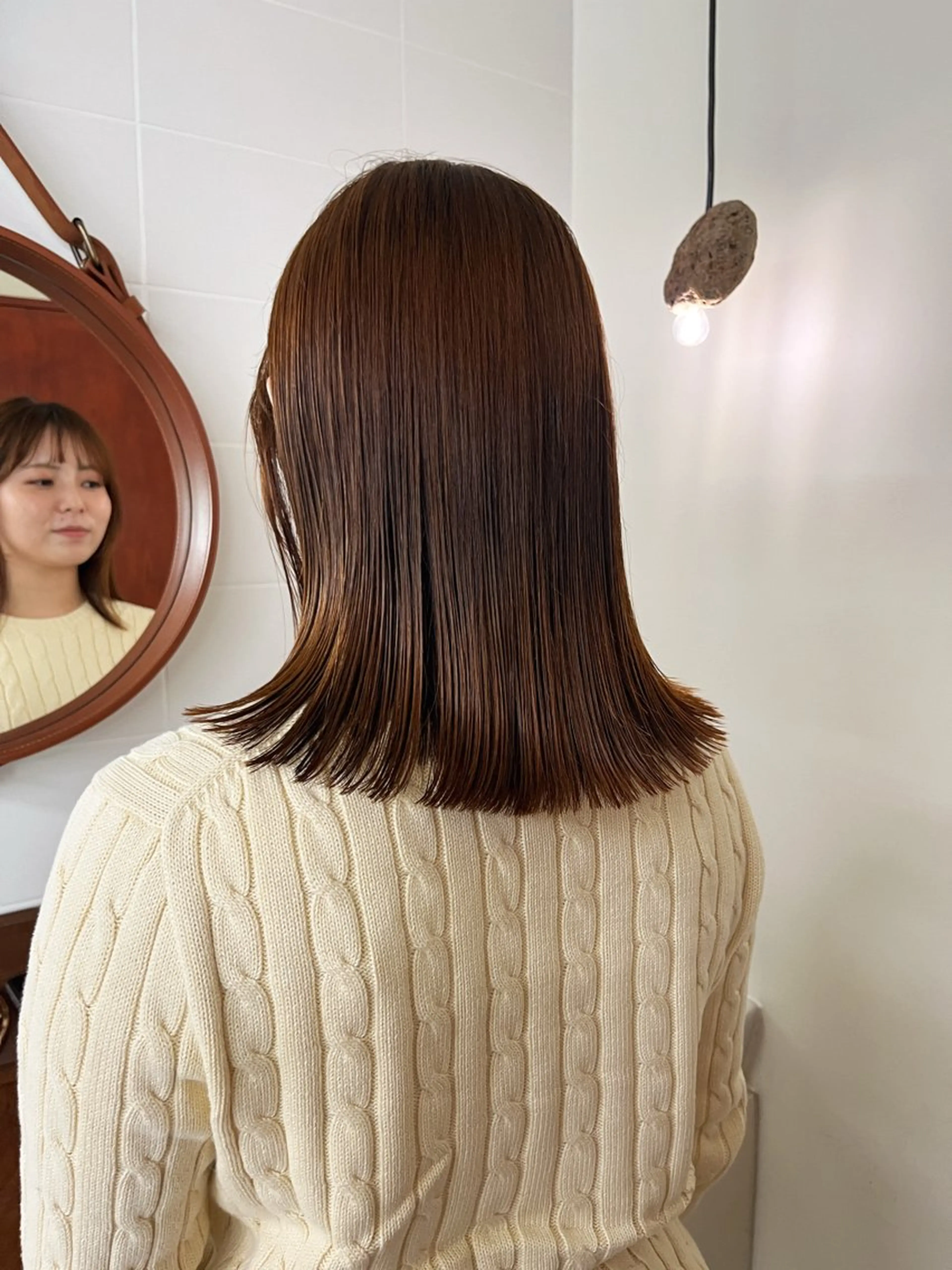 セミロング 酸性ストレート メンズハイトーン/栄 /イトウタケルのヘアスタイル