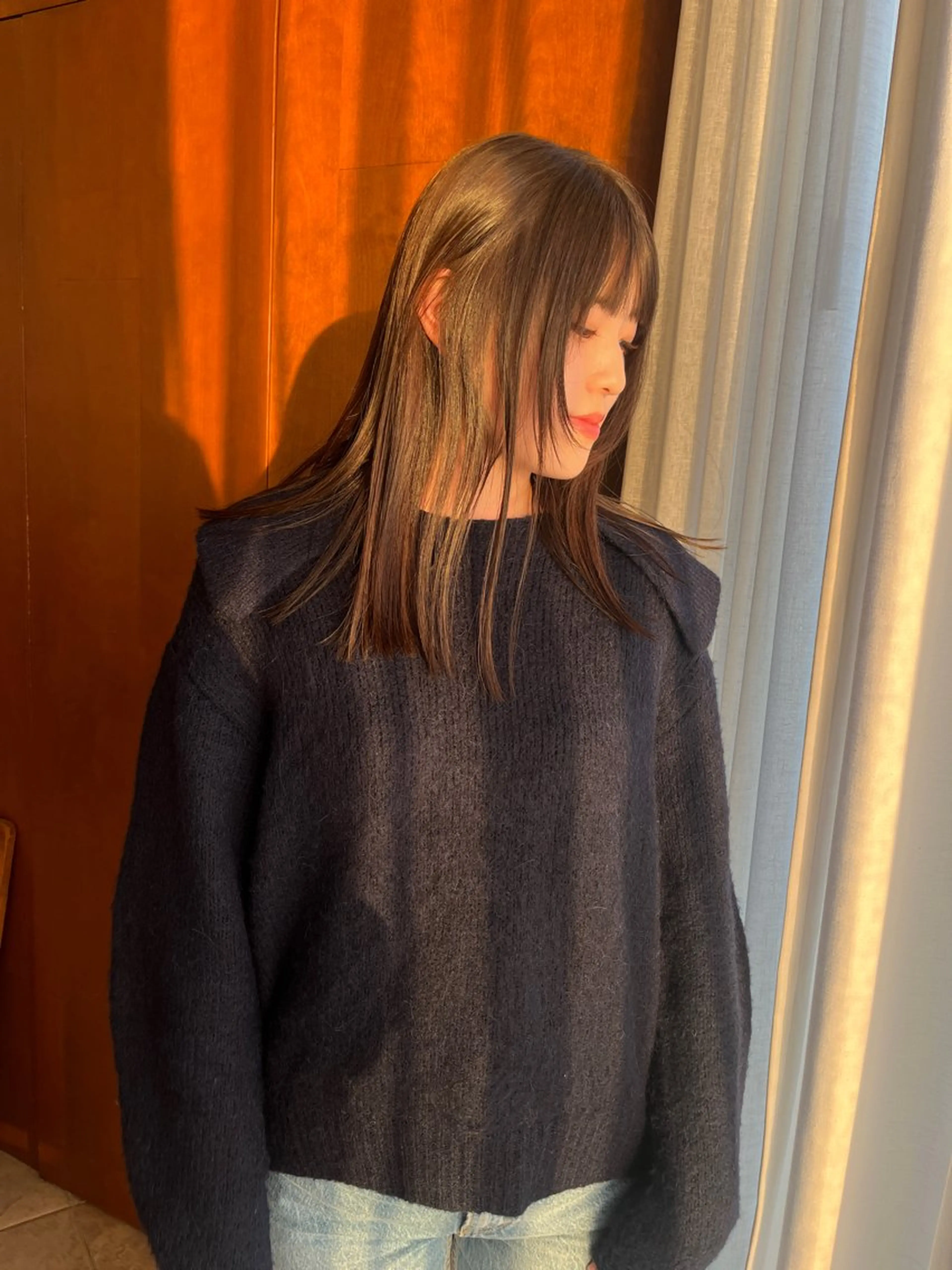 カラー 柿坂 華のヘアスタイル