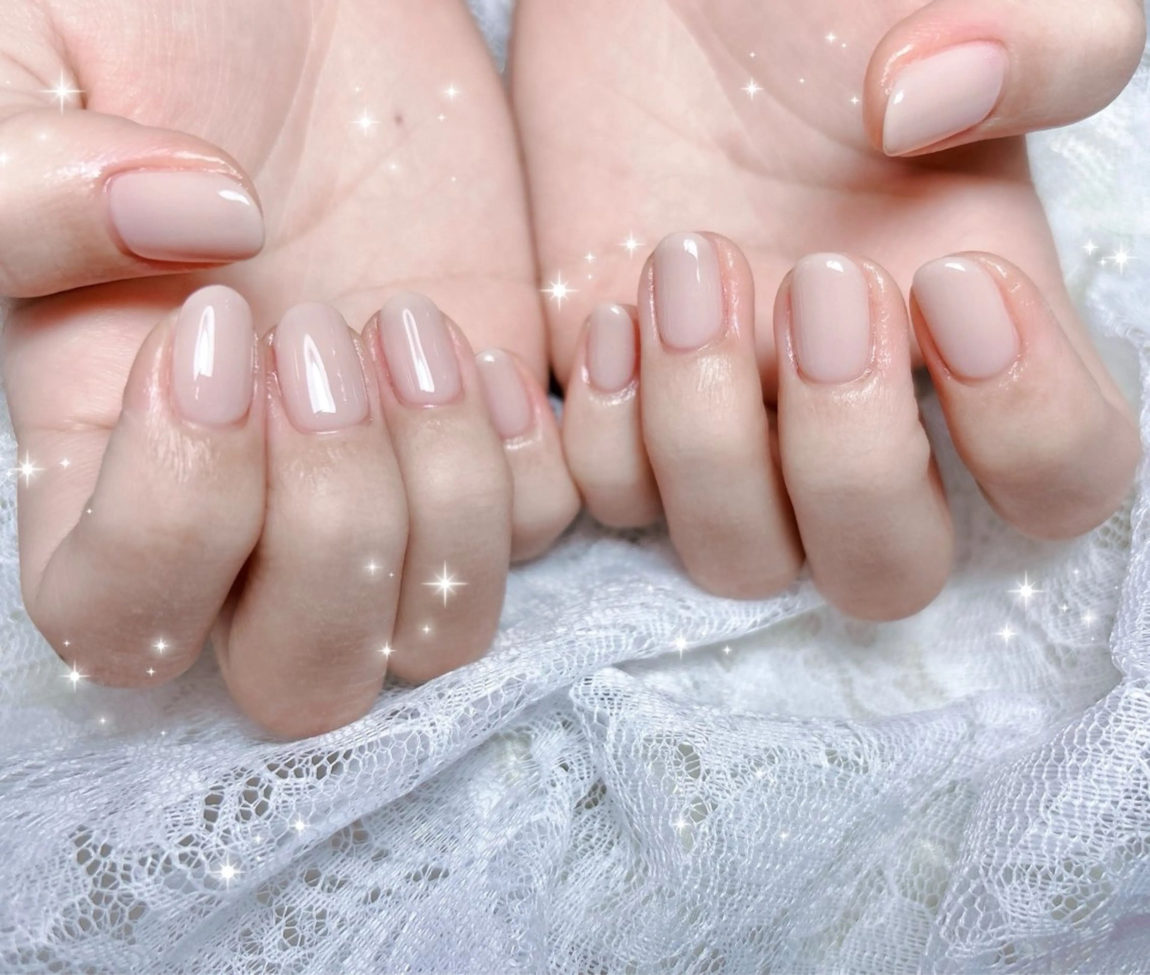 ネイル シンプルネイル ハンドネイル FLARE NAIL フレアネイルのネイルデザイン