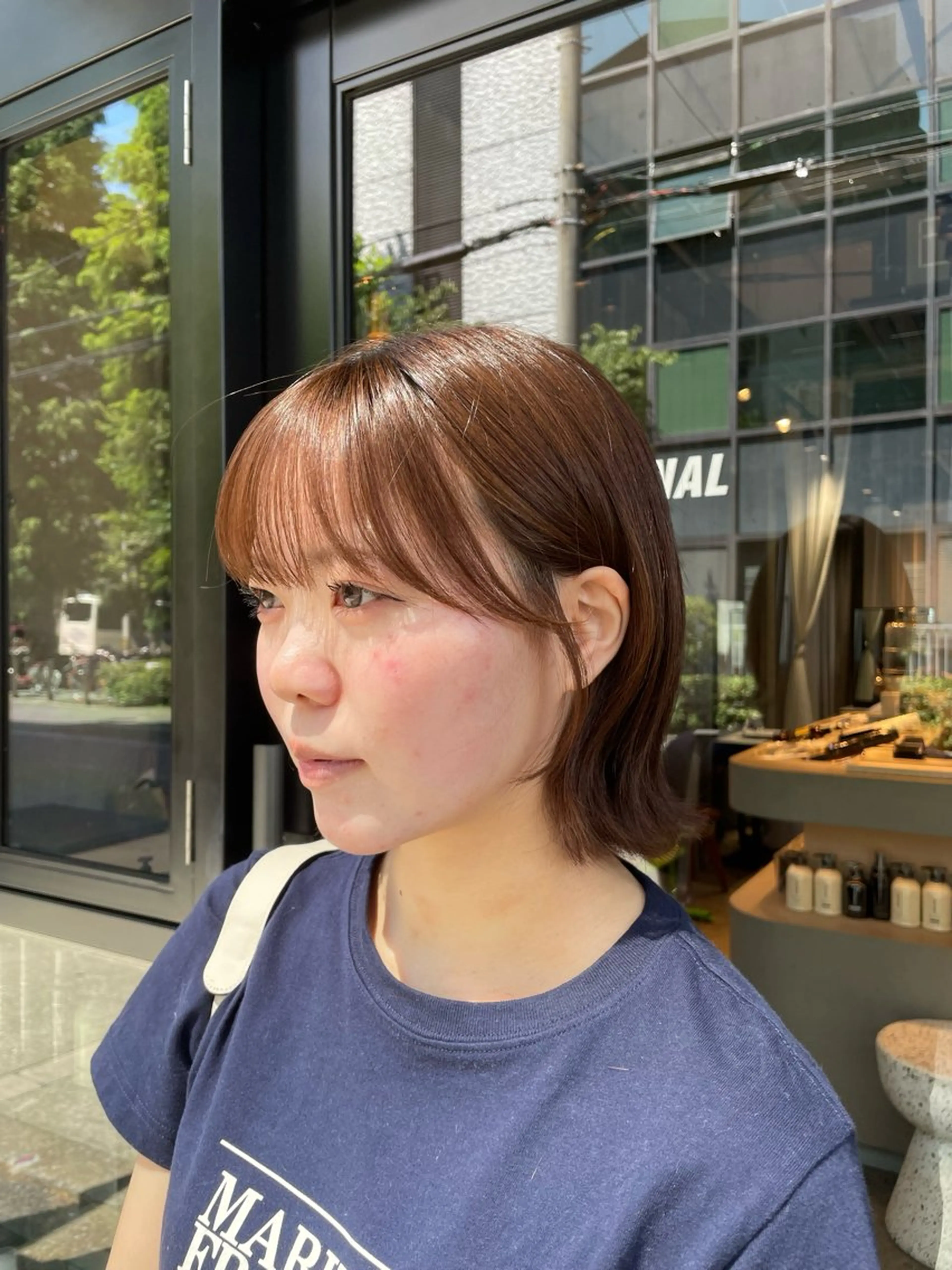 ミディアム 縮毛矯正/髪質改善 ヒカルのヘアスタイル