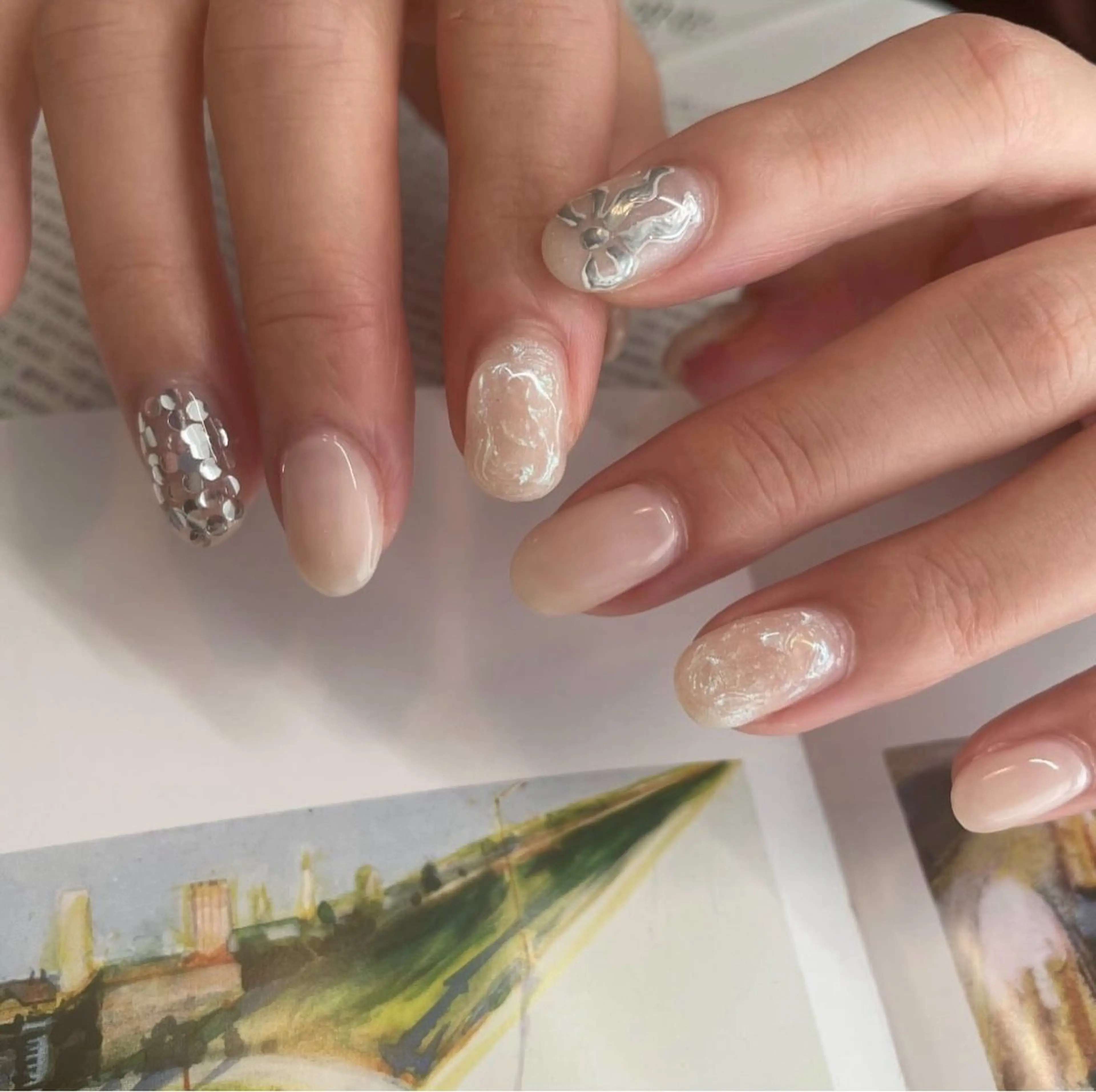 ご新規様--ニュアンスアート4本(オフあり)90分以内アートの写真