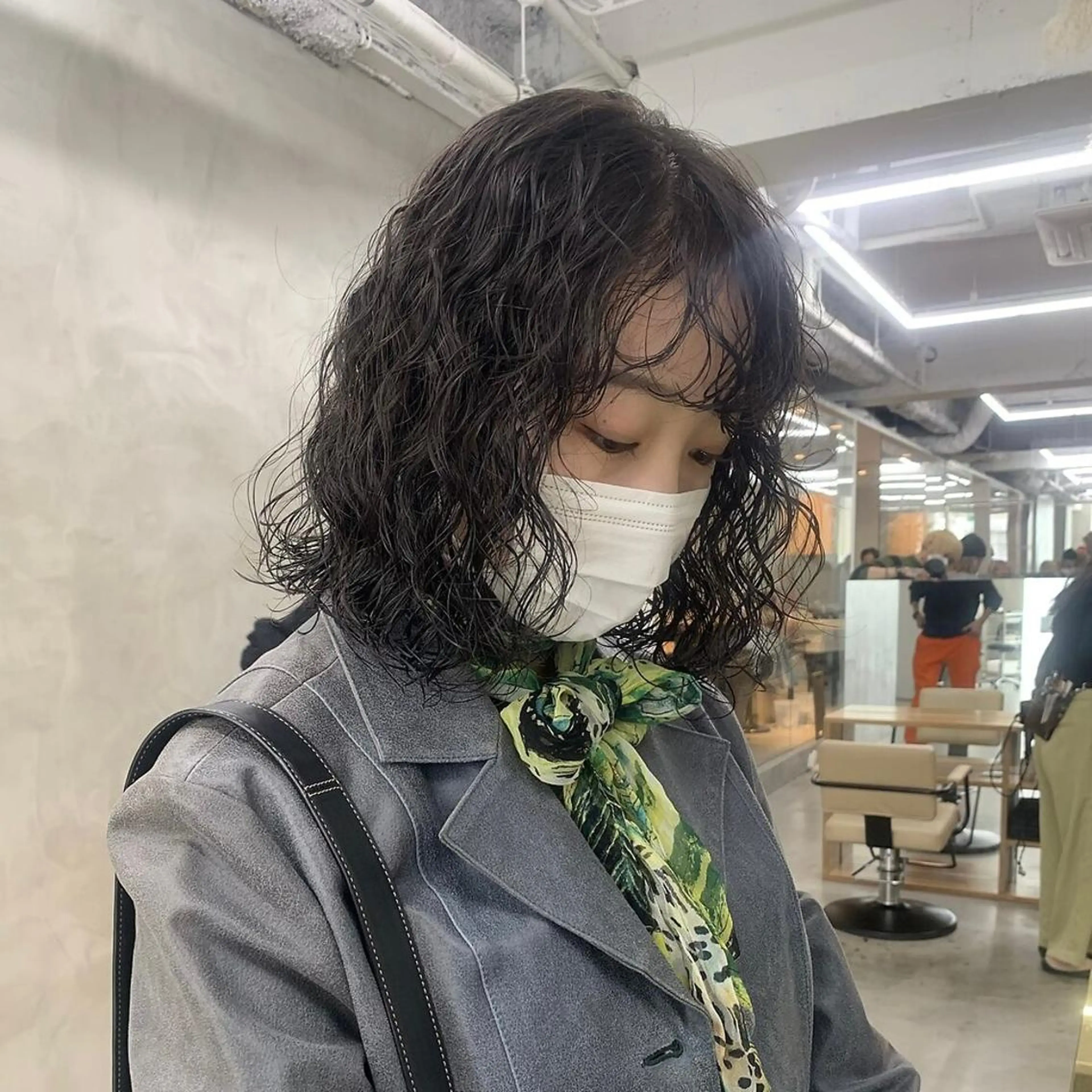 ミディアム カラー パーマ 無料カットモデル募集 🌱ひょうがのヘアスタイル