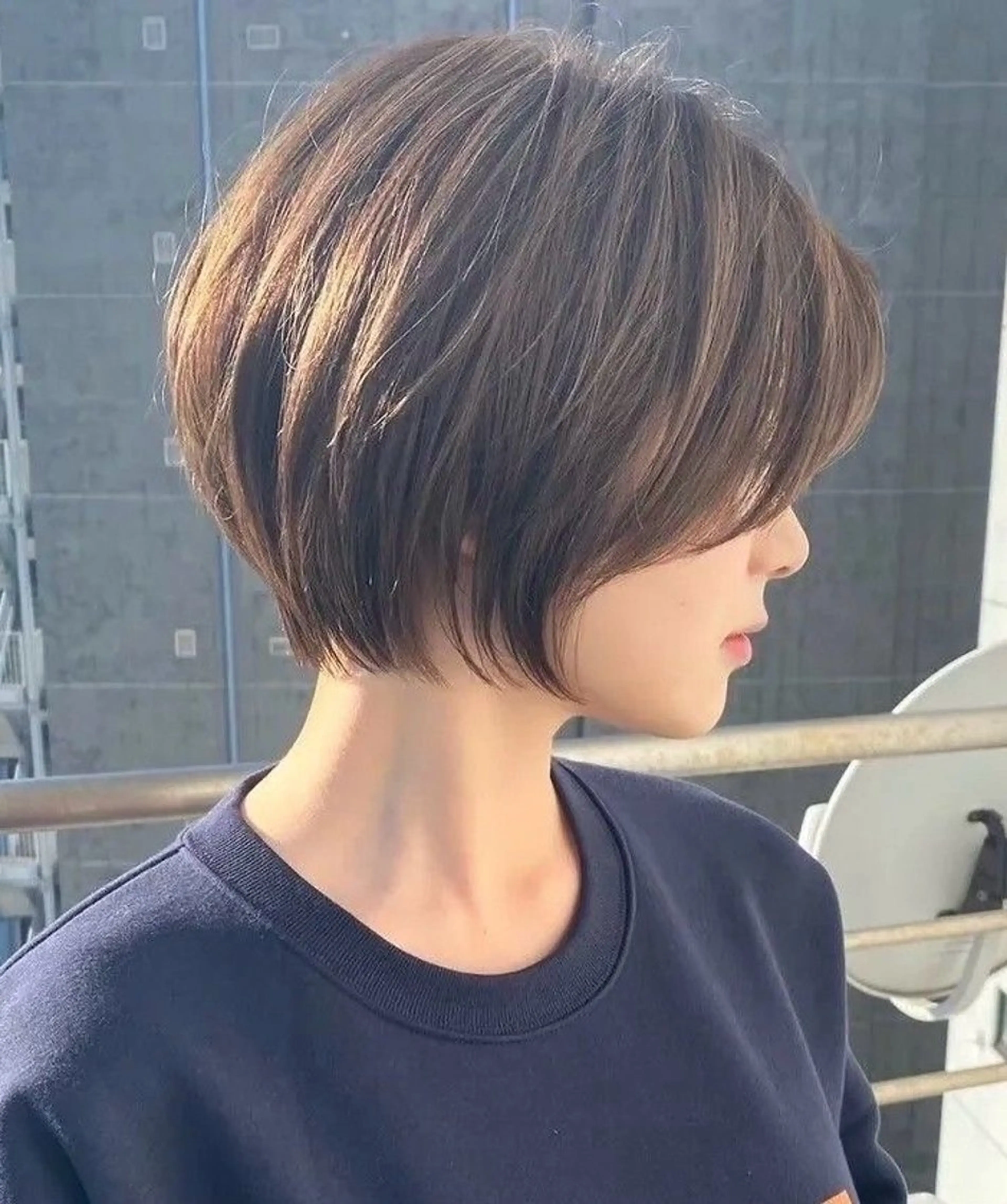 ショート ベージュ⟡˖レイヤー ˖ ࣪⊹あずきのヘアスタイル