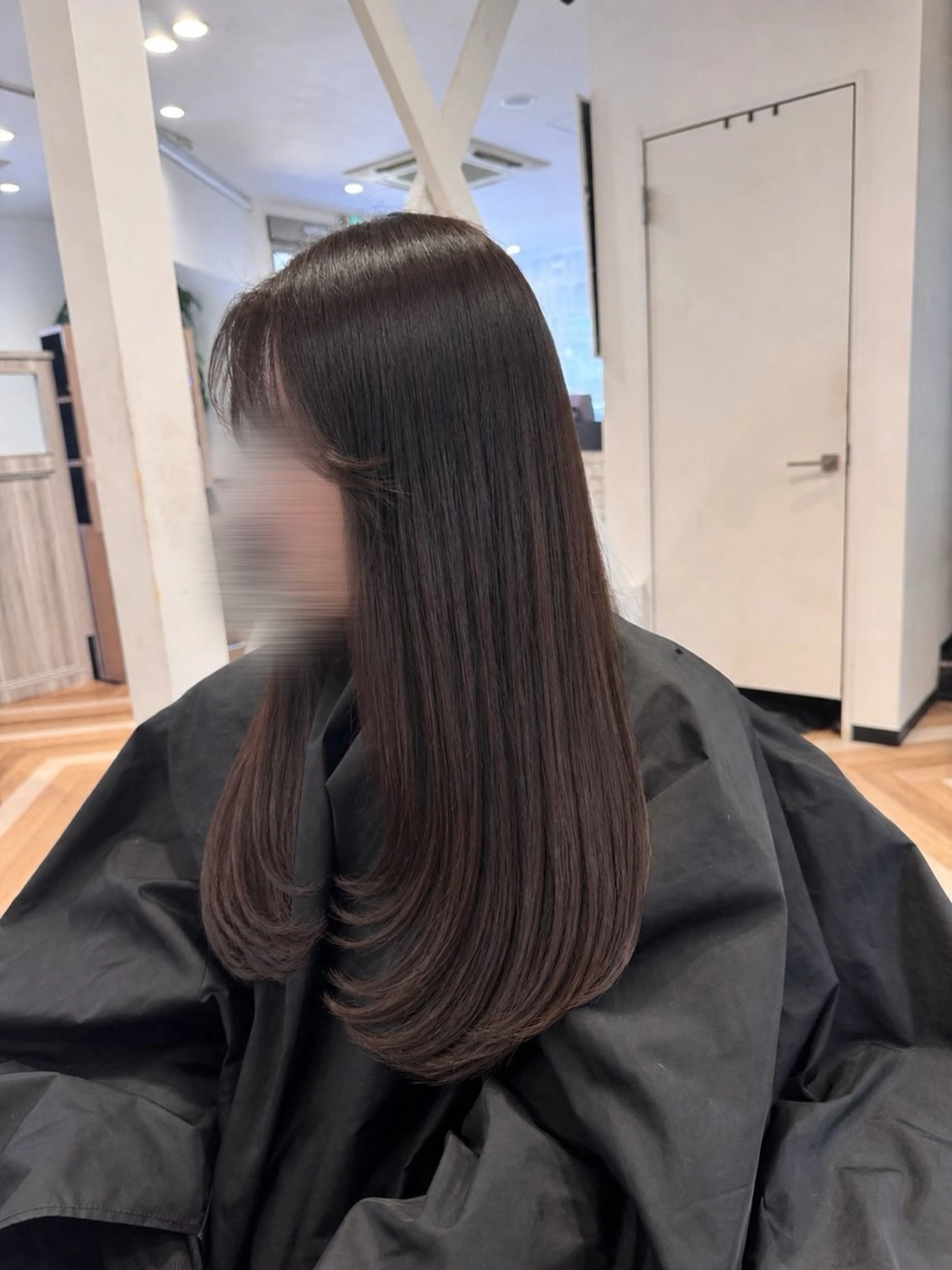 ロング レイヤーカット ロング ローレイヤー カット トリートメント ✨長岡市韓国レイヤー /髪質改善/山下竣介のヘアスタイル