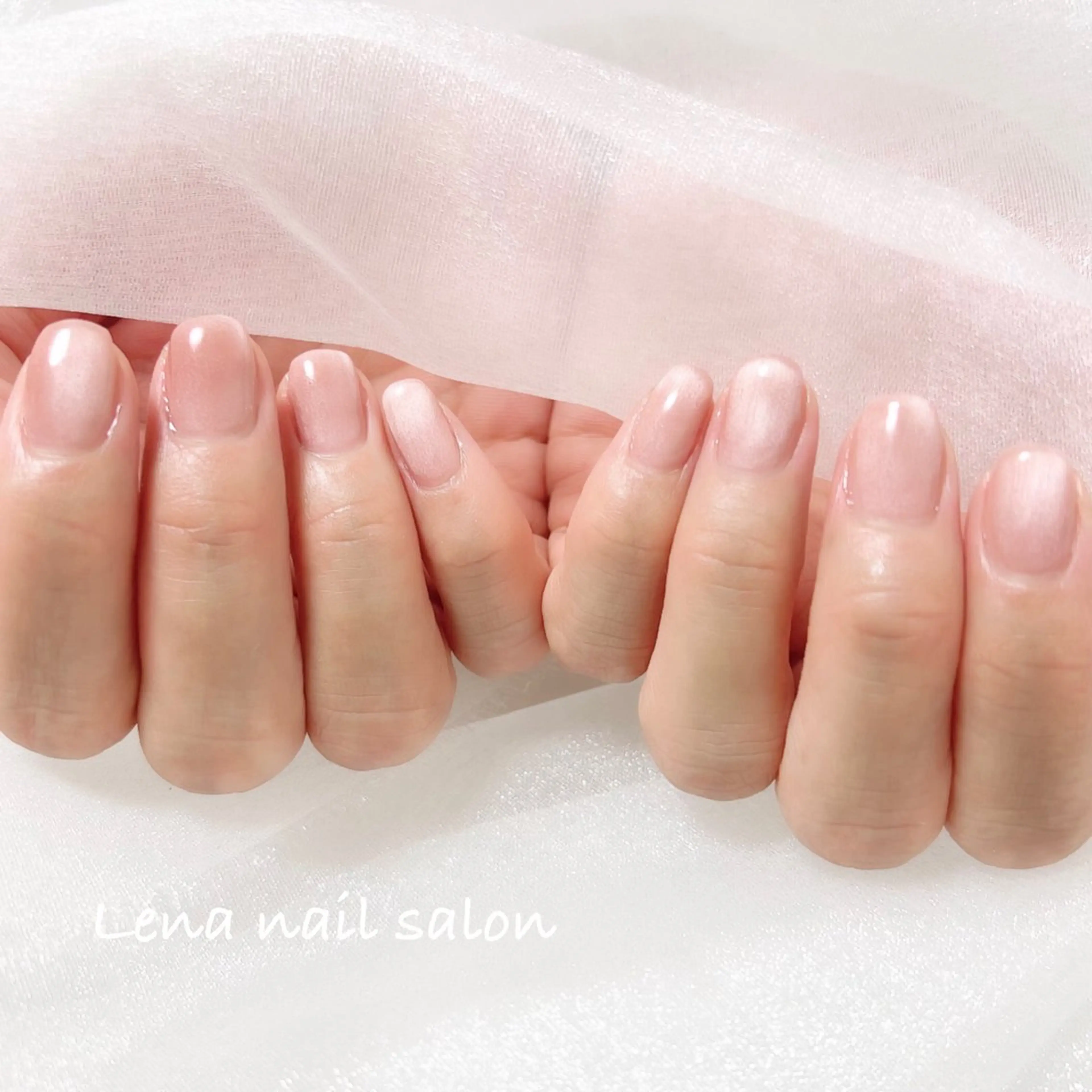 ネイル ハンドネイル 自爪育成ネイルケア Lena  nailのネイルデザイン