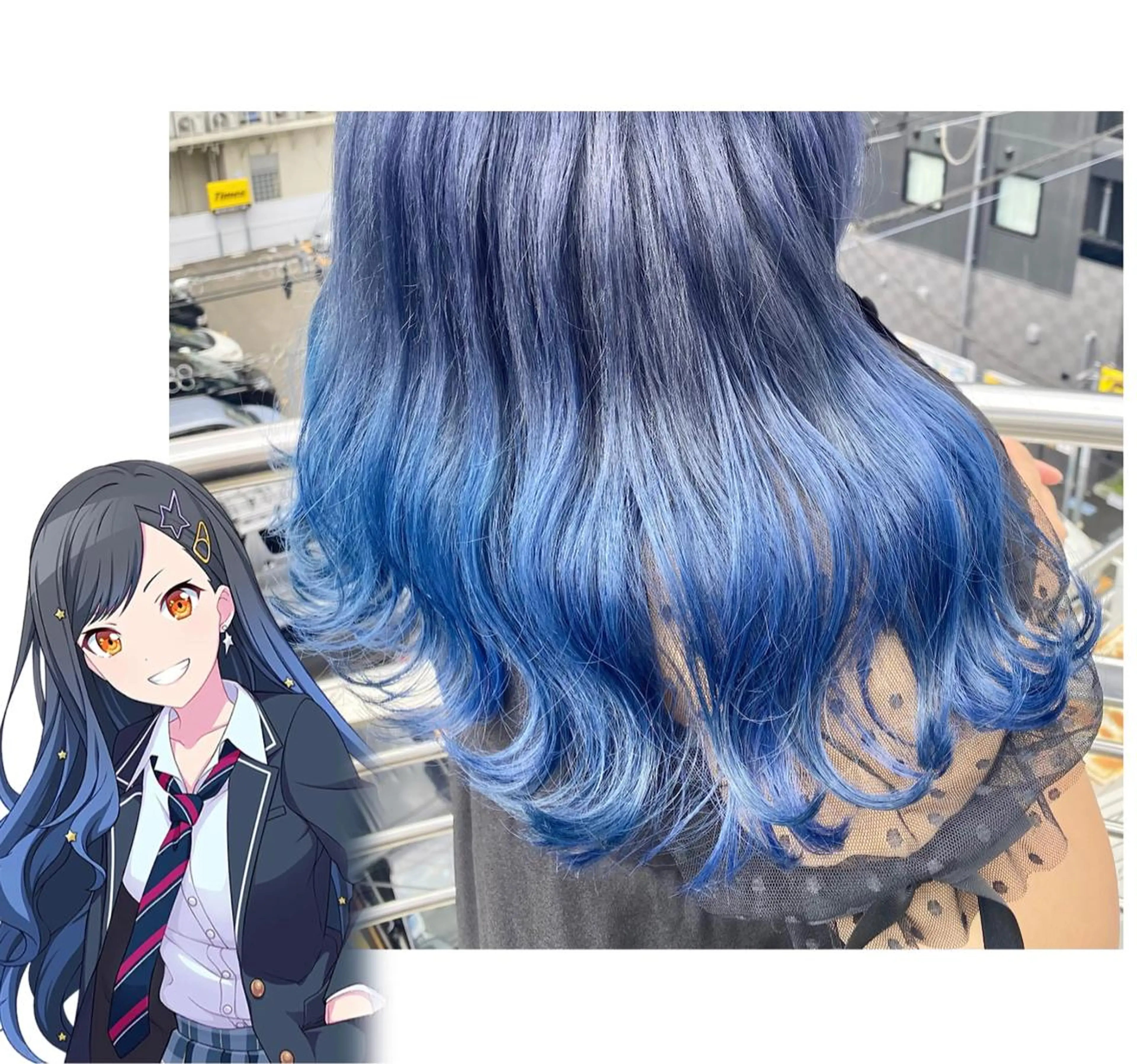 セミロング カラー グラデーションカラー TSUNO🦖 派手髪/オタク美容師のヘアスタイル