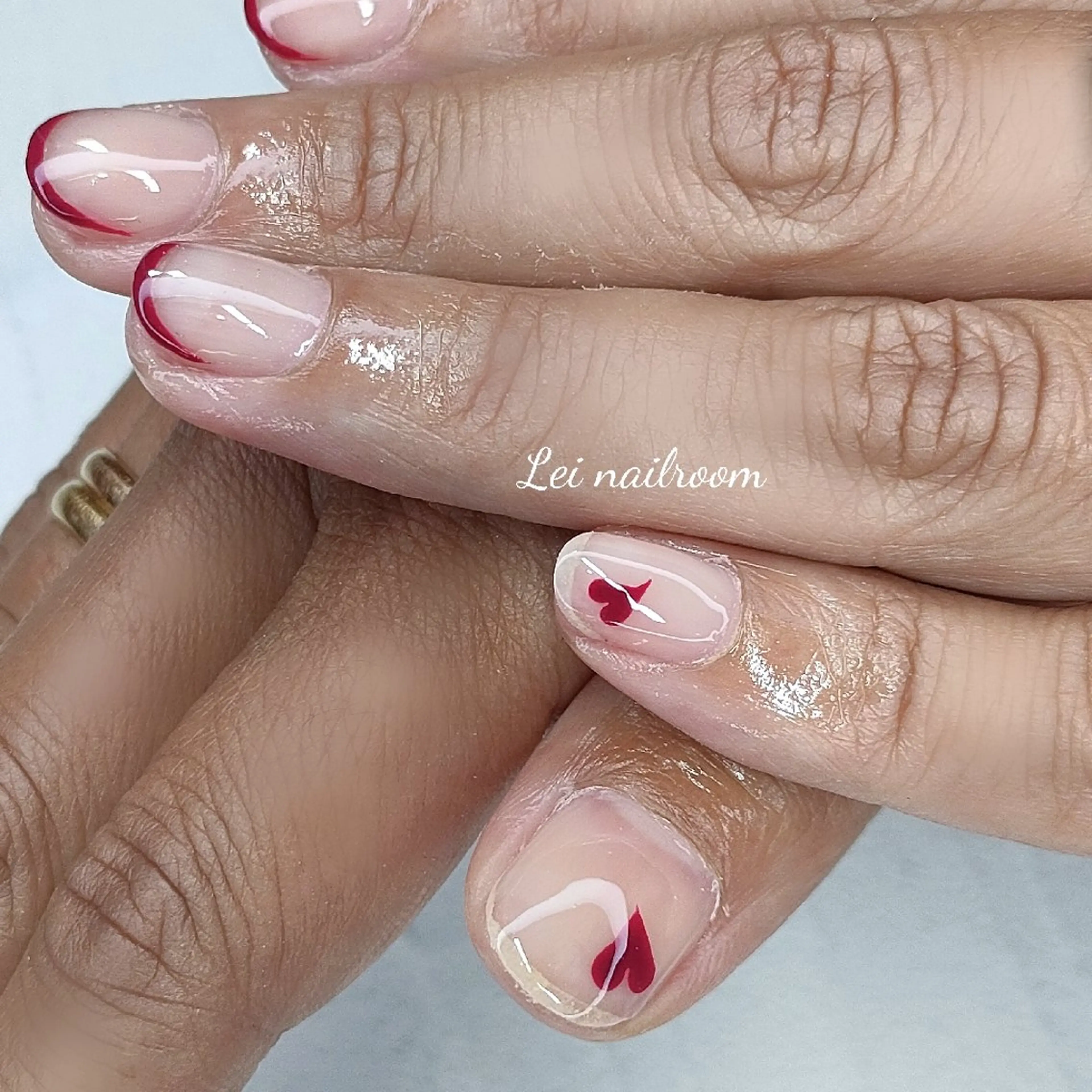 ネイル ハート lei🌼 nailroomのネイルデザイン