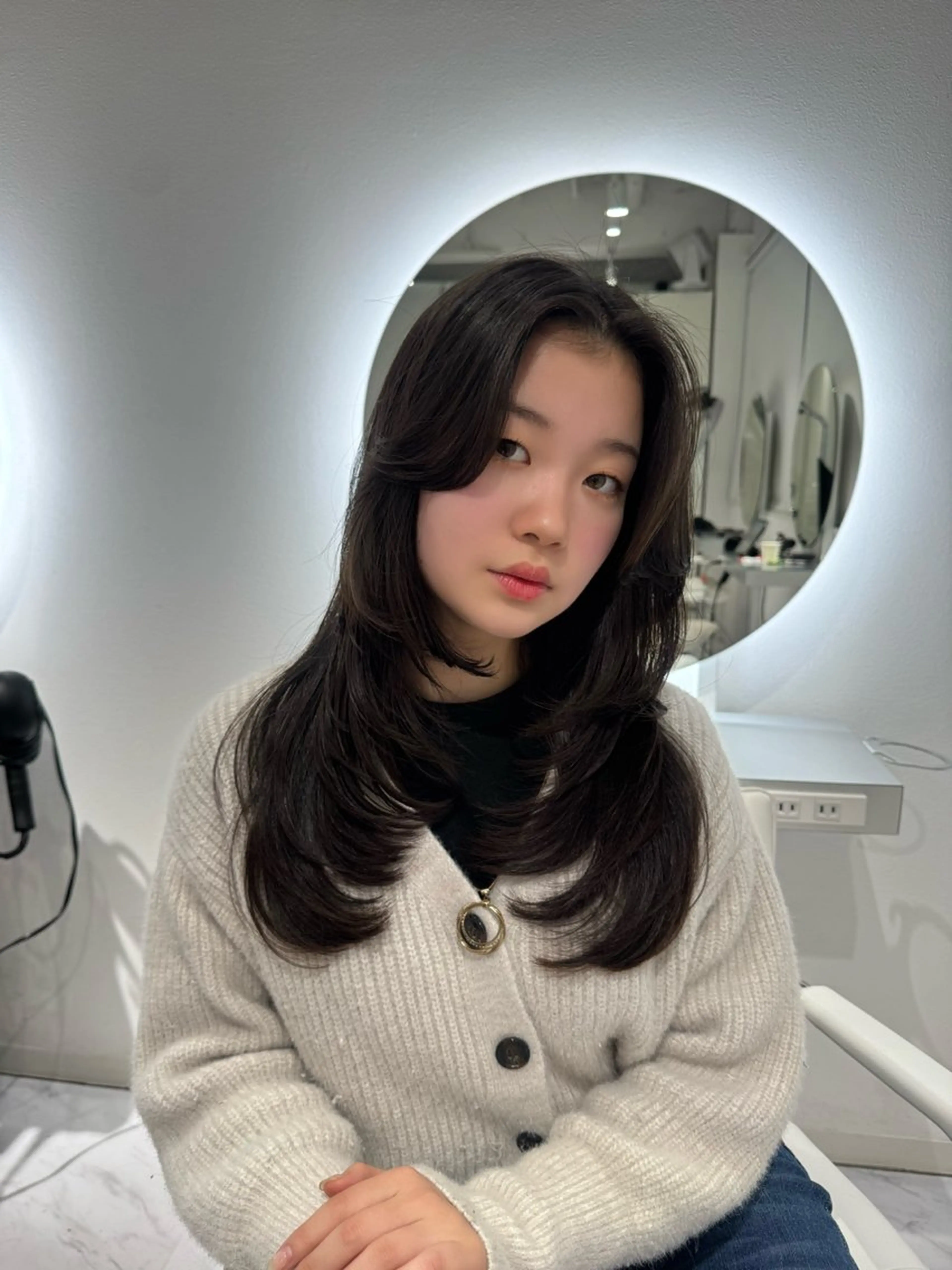 ロング rina/デザイン カラー/上野のヘアスタイル