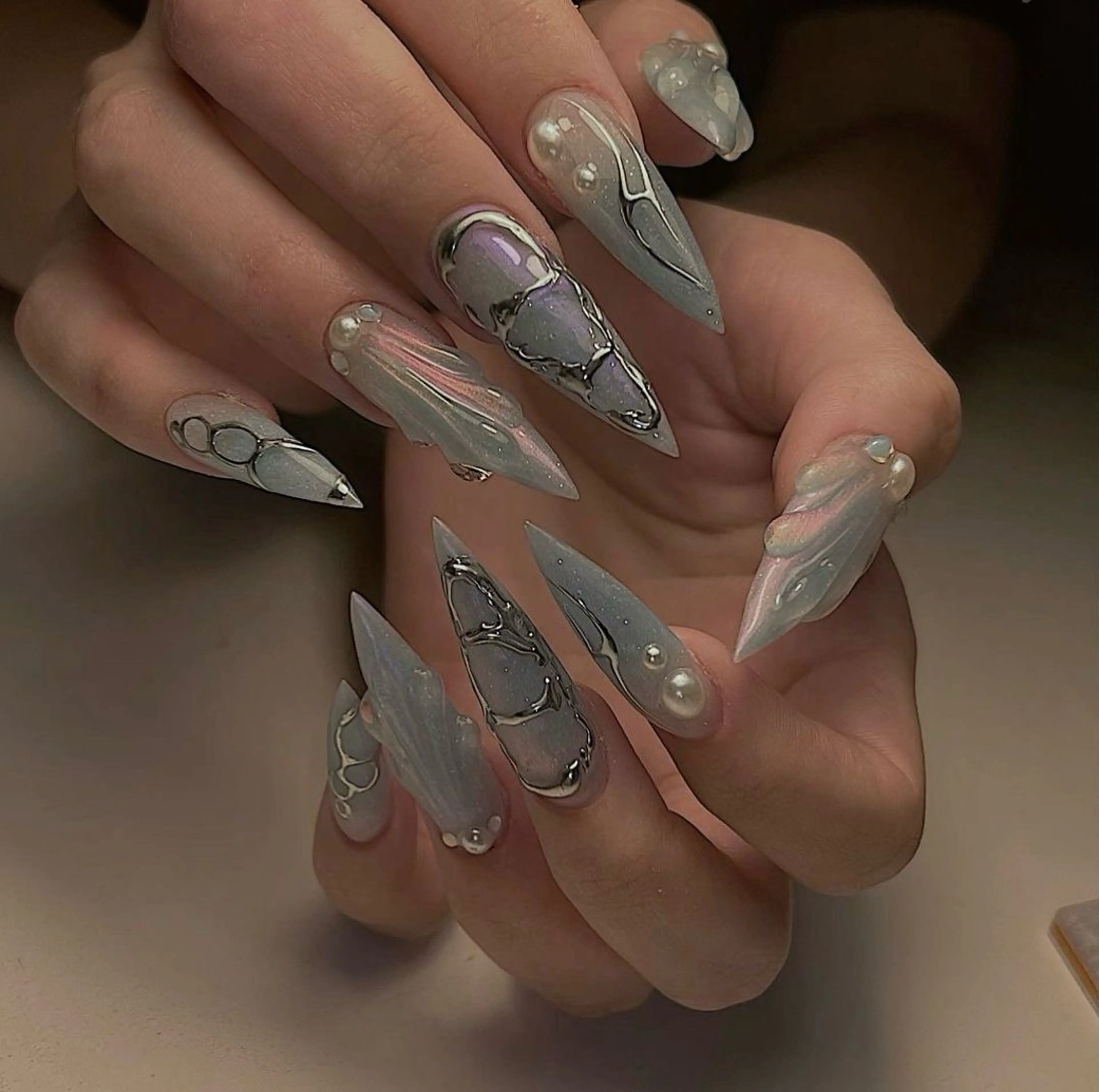 カラー グラデーションカラー ハンドネイル AIN Nailのネイルデザイン