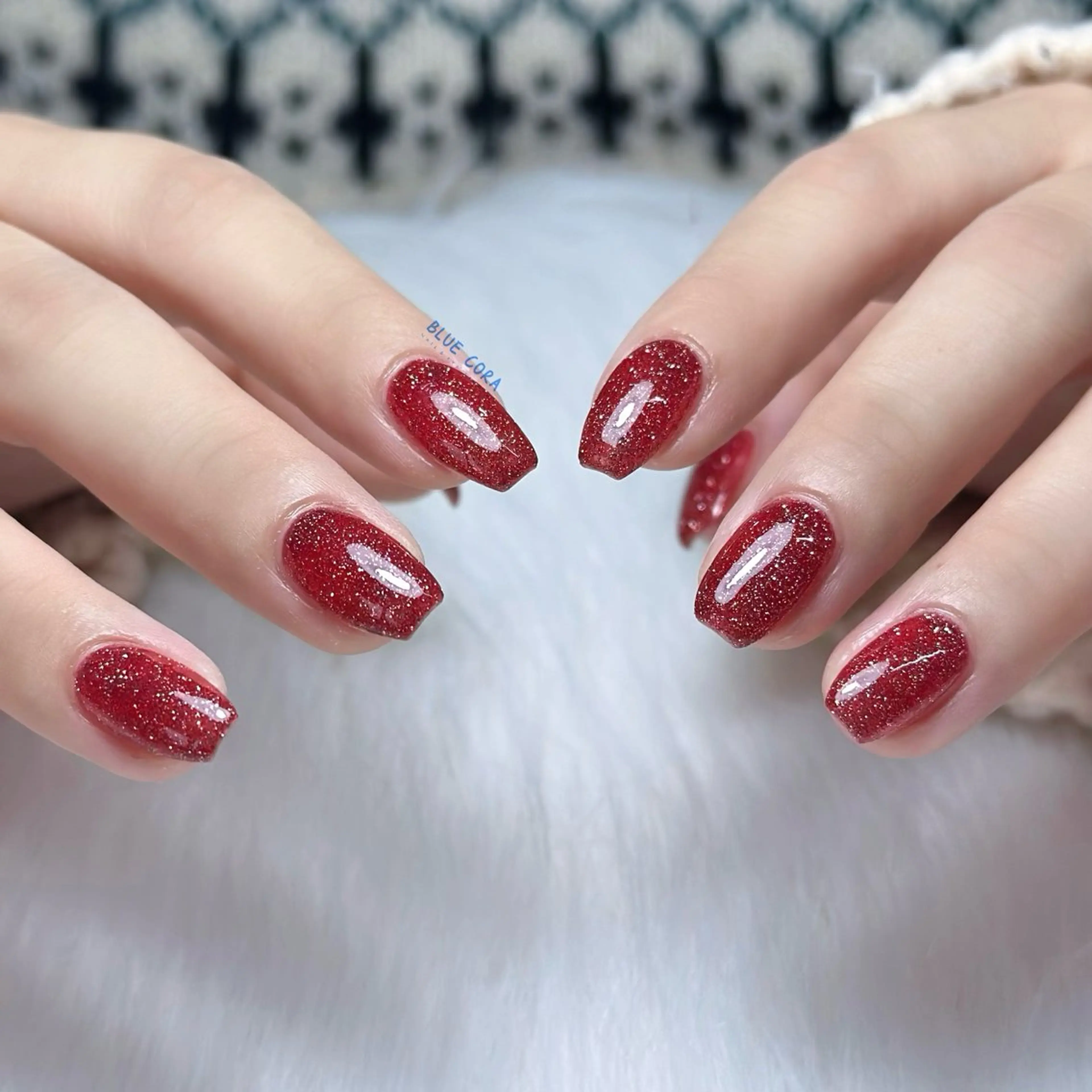 ネイル フラッシュネイル ハンドネイル ハンドケア BLUE CORAのネイルデザイン