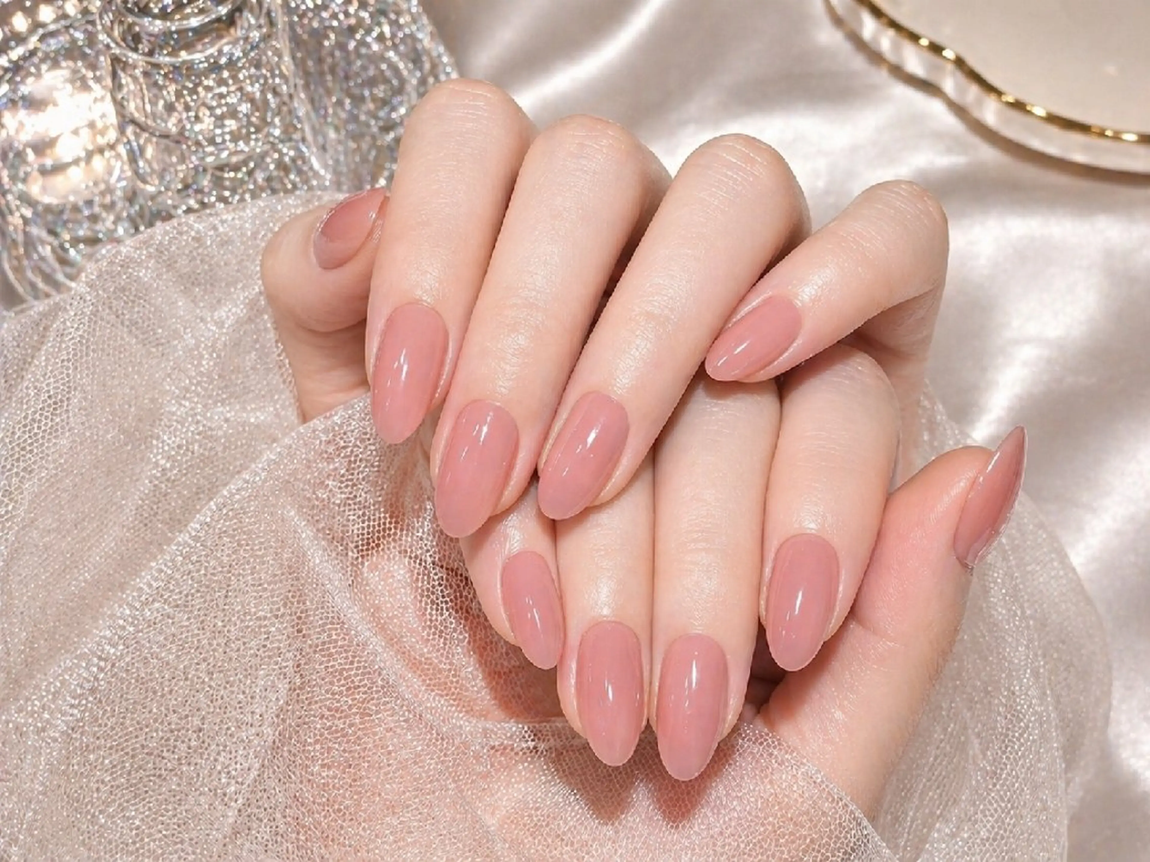 ハンドジェルネイル💅ワンカラー　オフ無しの写真