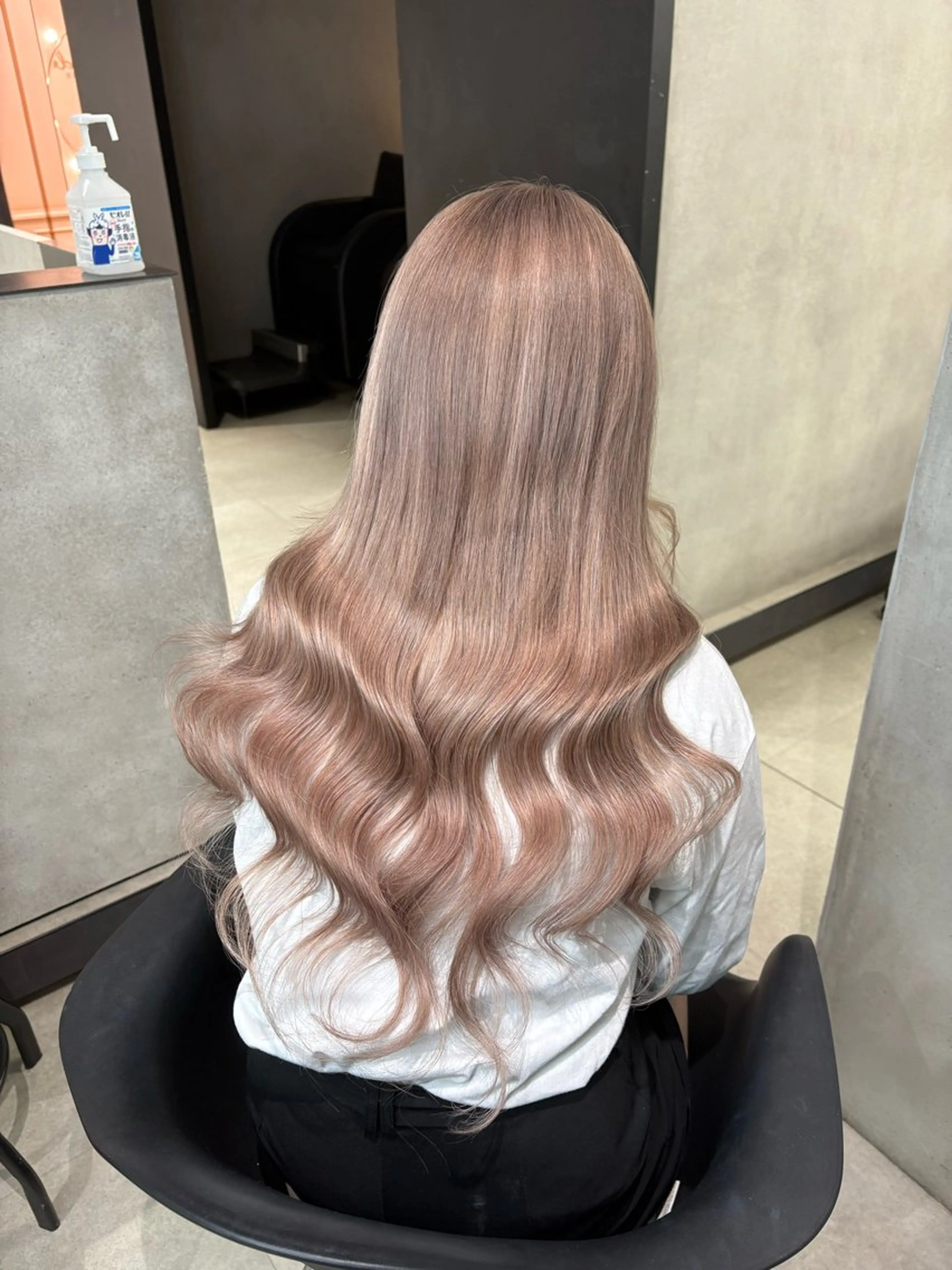 ロング カラー ブリーチ エクステ ヘアカラー エクステ 大阪 梅田/ ハイトーン/エクステのヘアスタイル