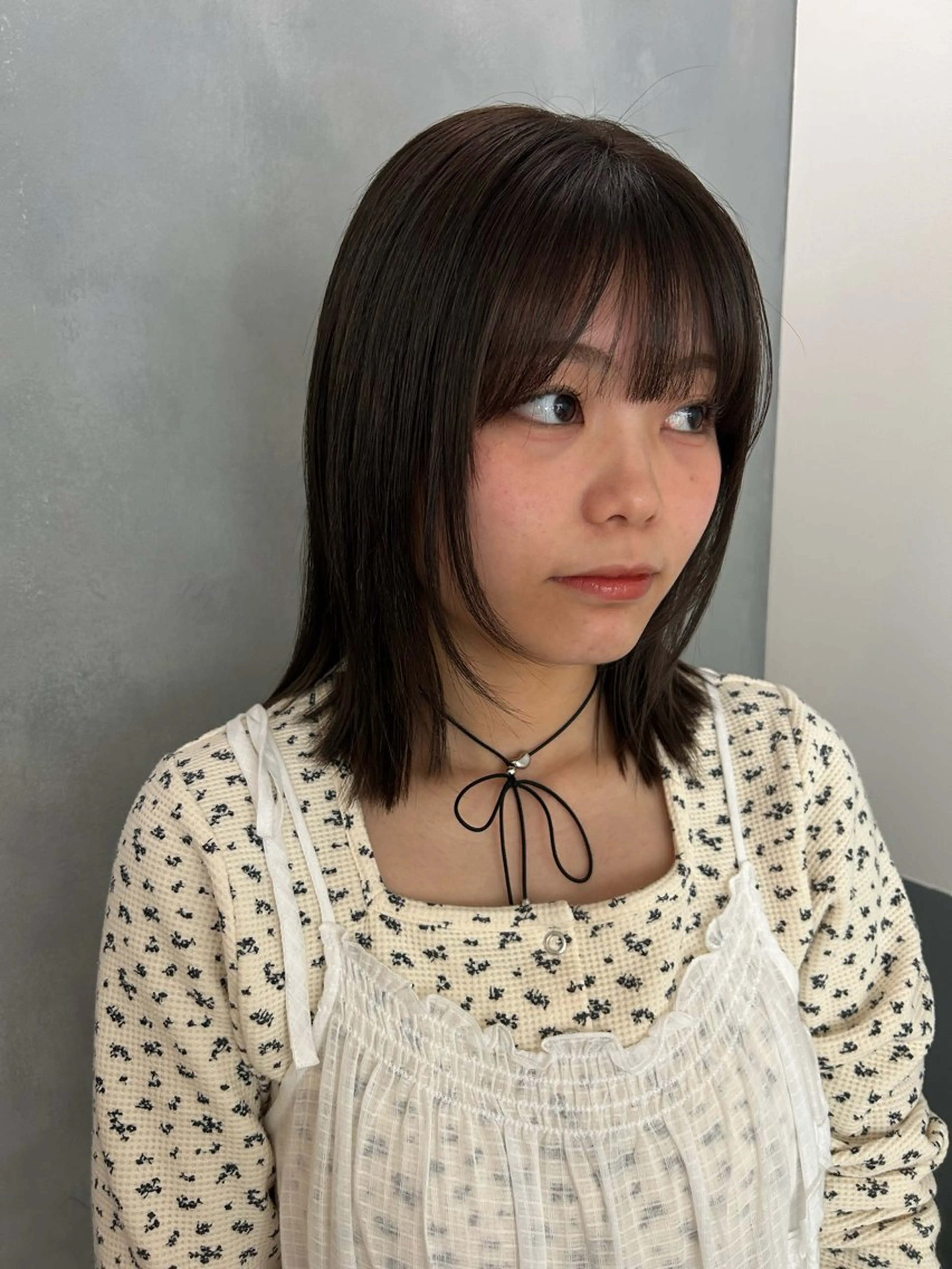 ミディアム カラー カット ヘアカラー トリートメント 🦖ミニボブ/ボブ /MOEKA🦕のヘアスタイル