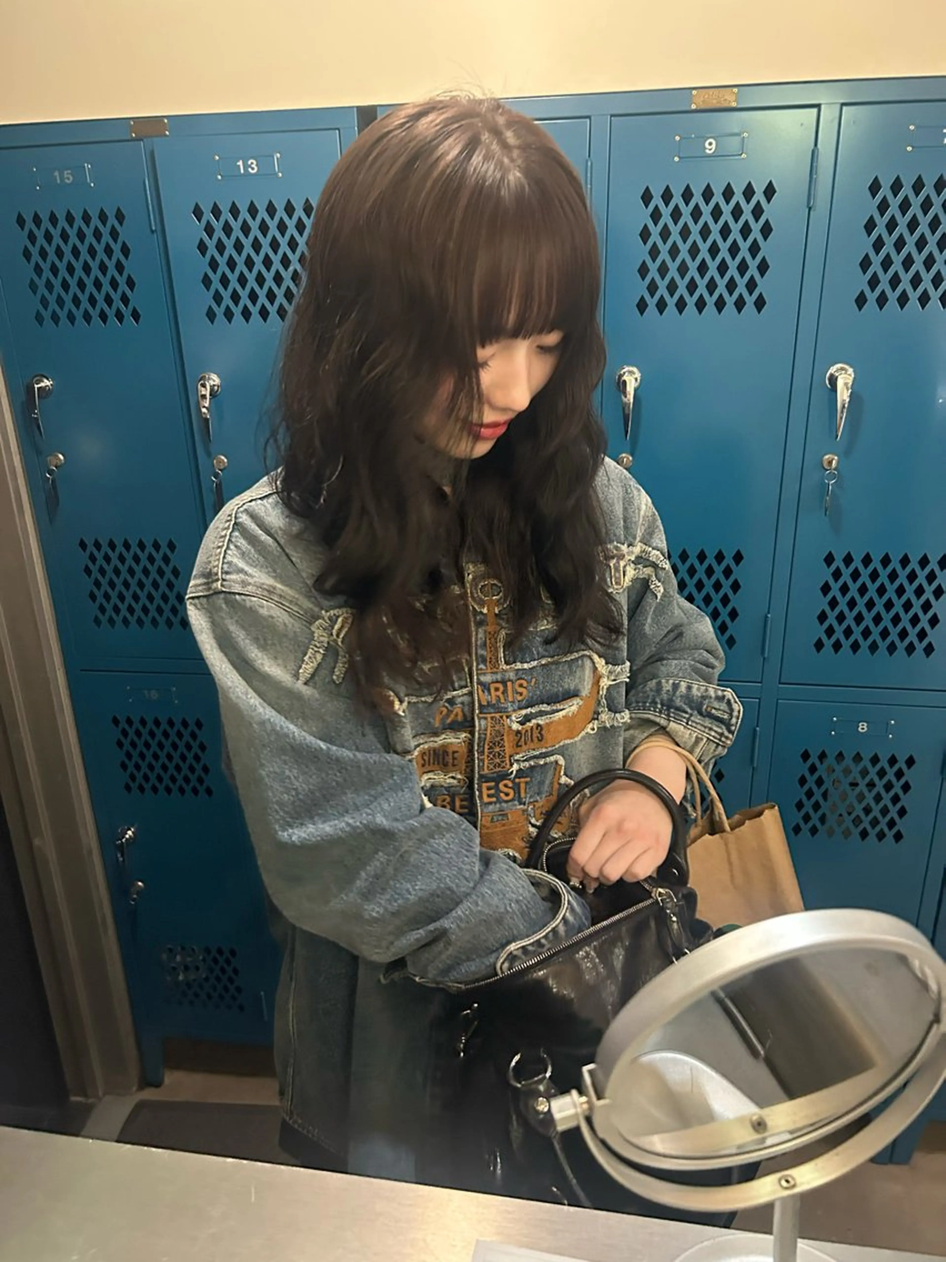 ロング カラー 韓国ボブ/レイヤー ボブ/ EMIRIのヘアスタイル