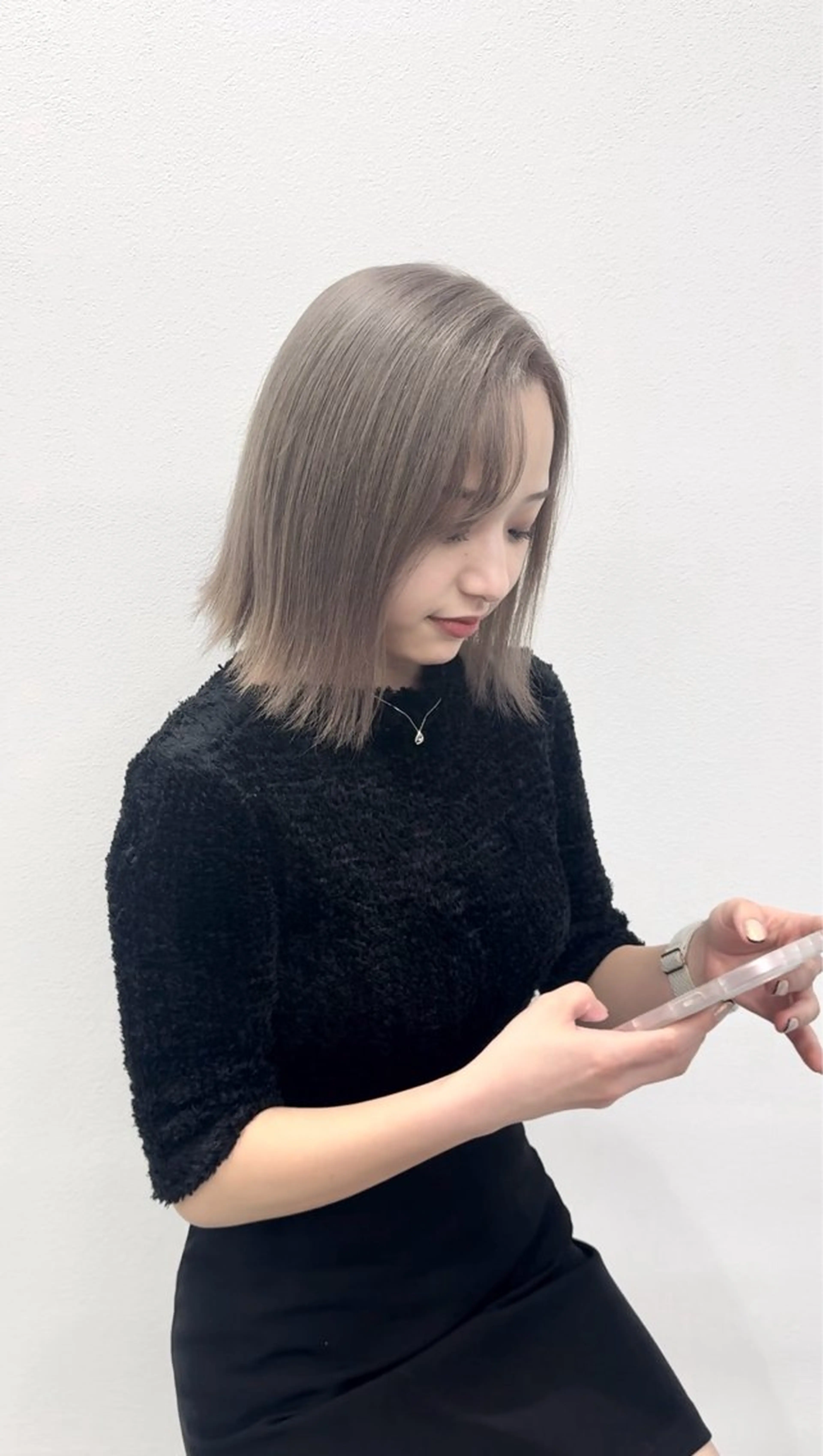 ショート カラー ヘアアレンジ 渋谷のブリーチカラー シェフ🧑‍🍳蓮のヘアスタイル