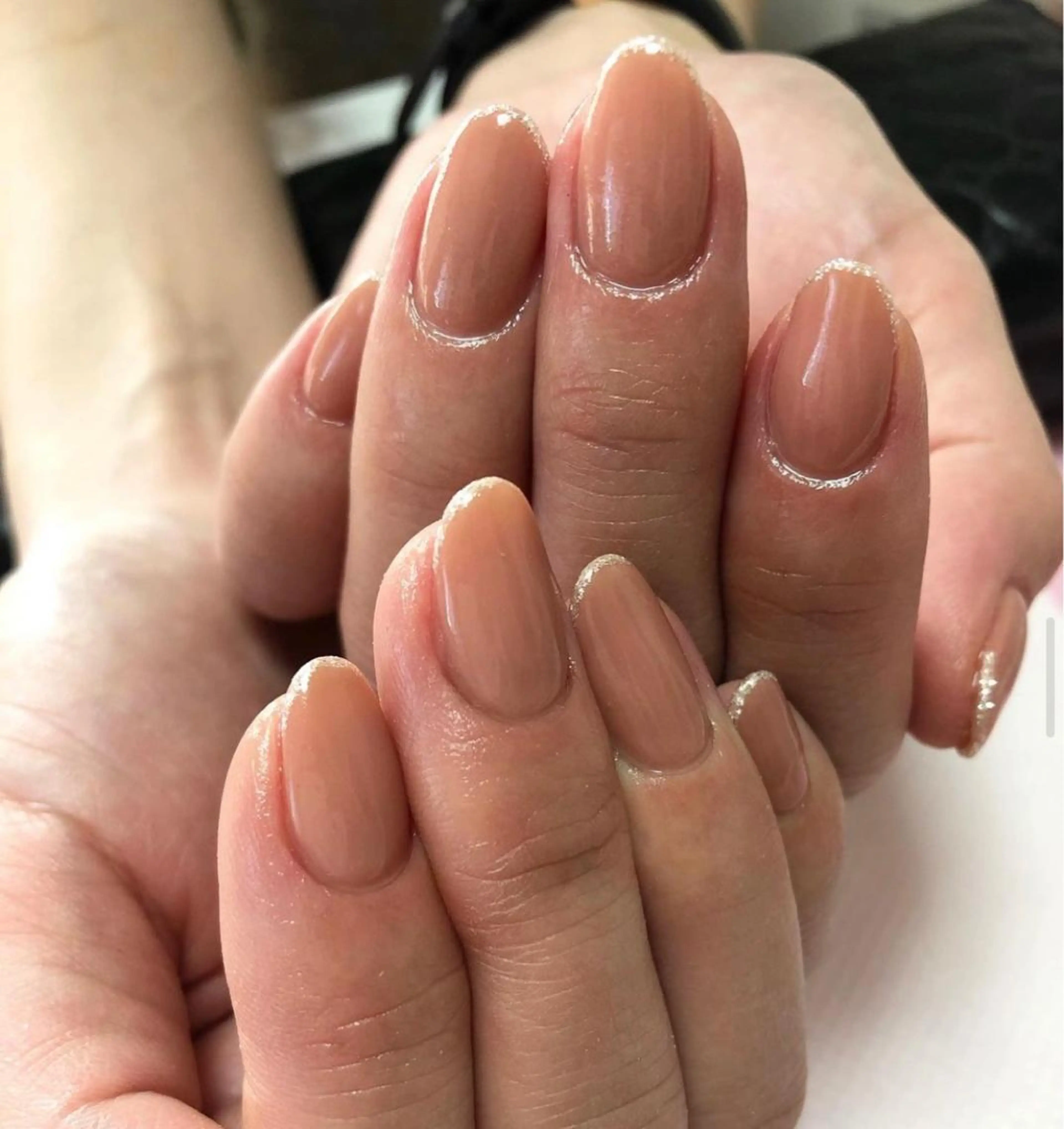 ネイル ラメ(グリッター) ワンカラーネイル Nailsalon Ｒ《喜多見3分》のネイルデザイン