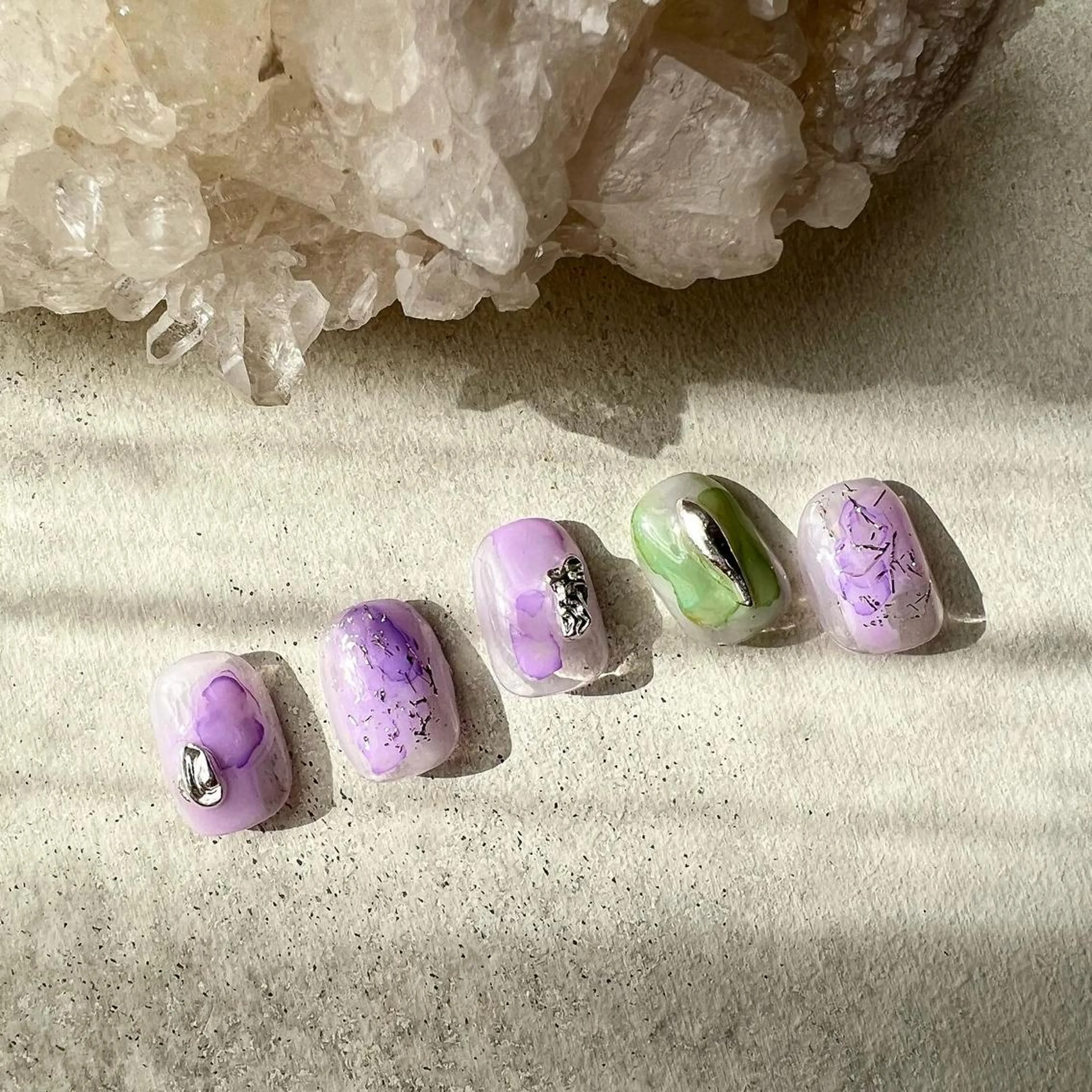 ネイル ニュアンスネイル ショートネイル gemickle nailのネイルデザイン