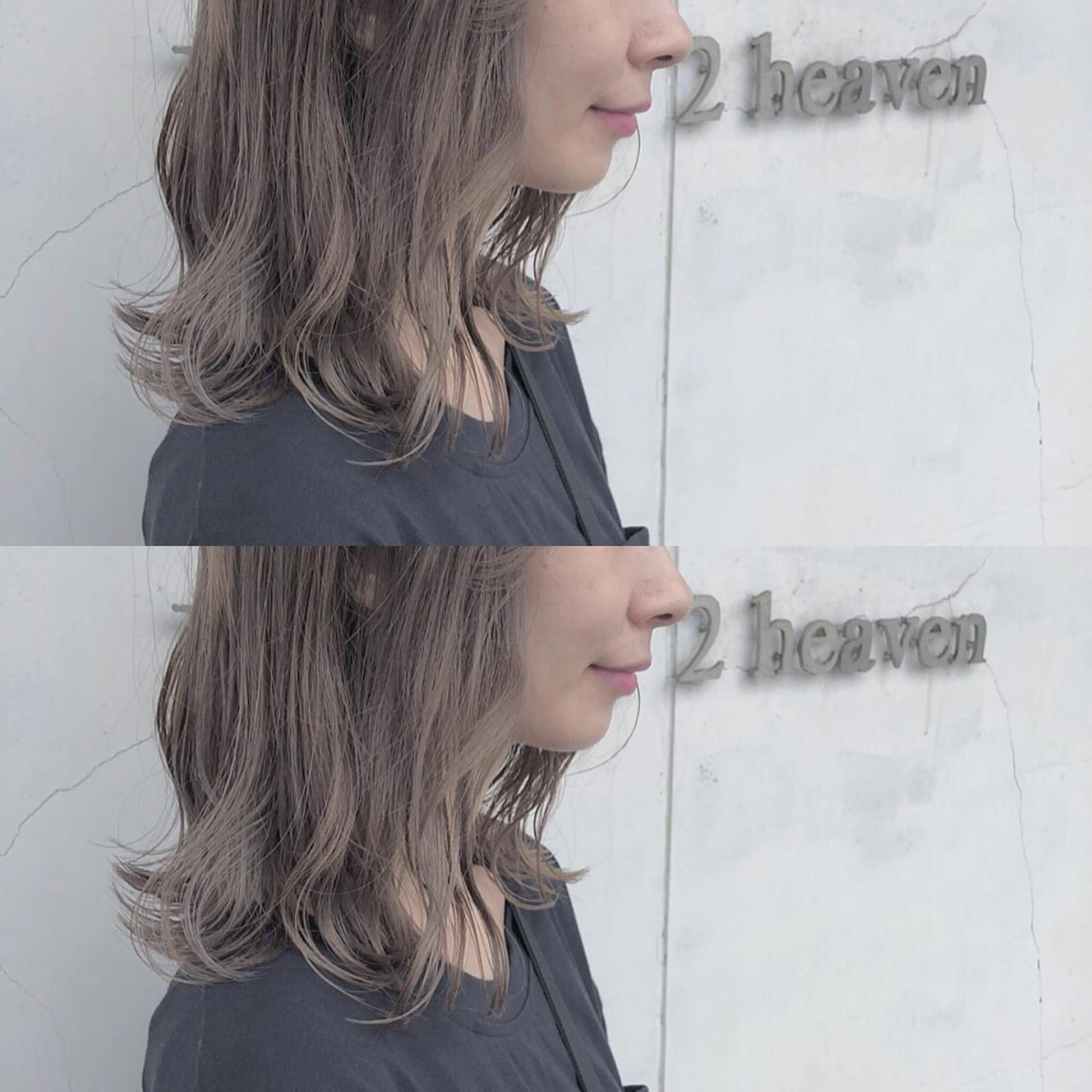 ミディアム カット ヘアカラー トリートメント 遠藤 和美のヘアスタイル