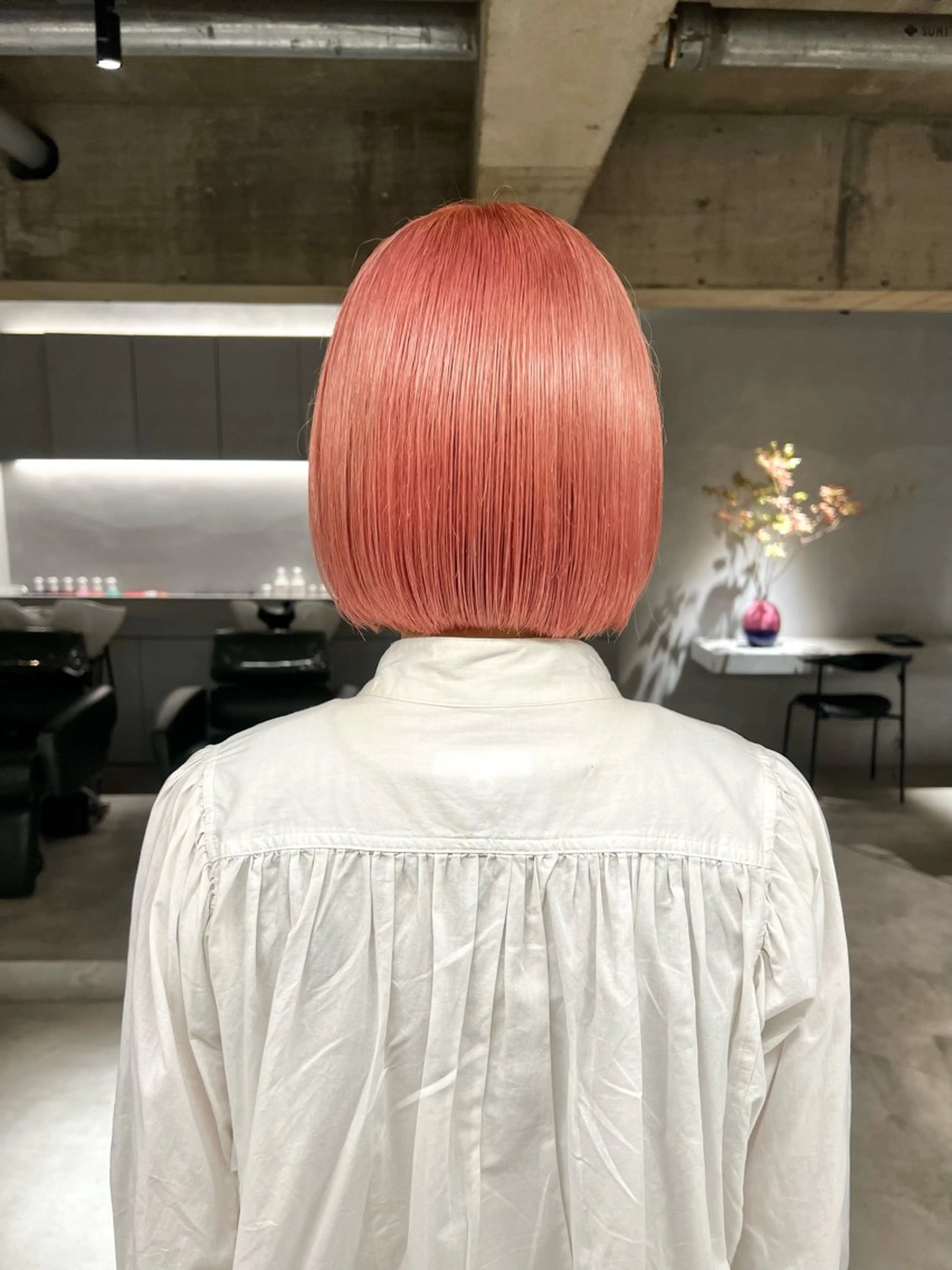 ミディアム カラー カット ヘアカラー トリートメント 宮川 日菜子のヘアスタイル
