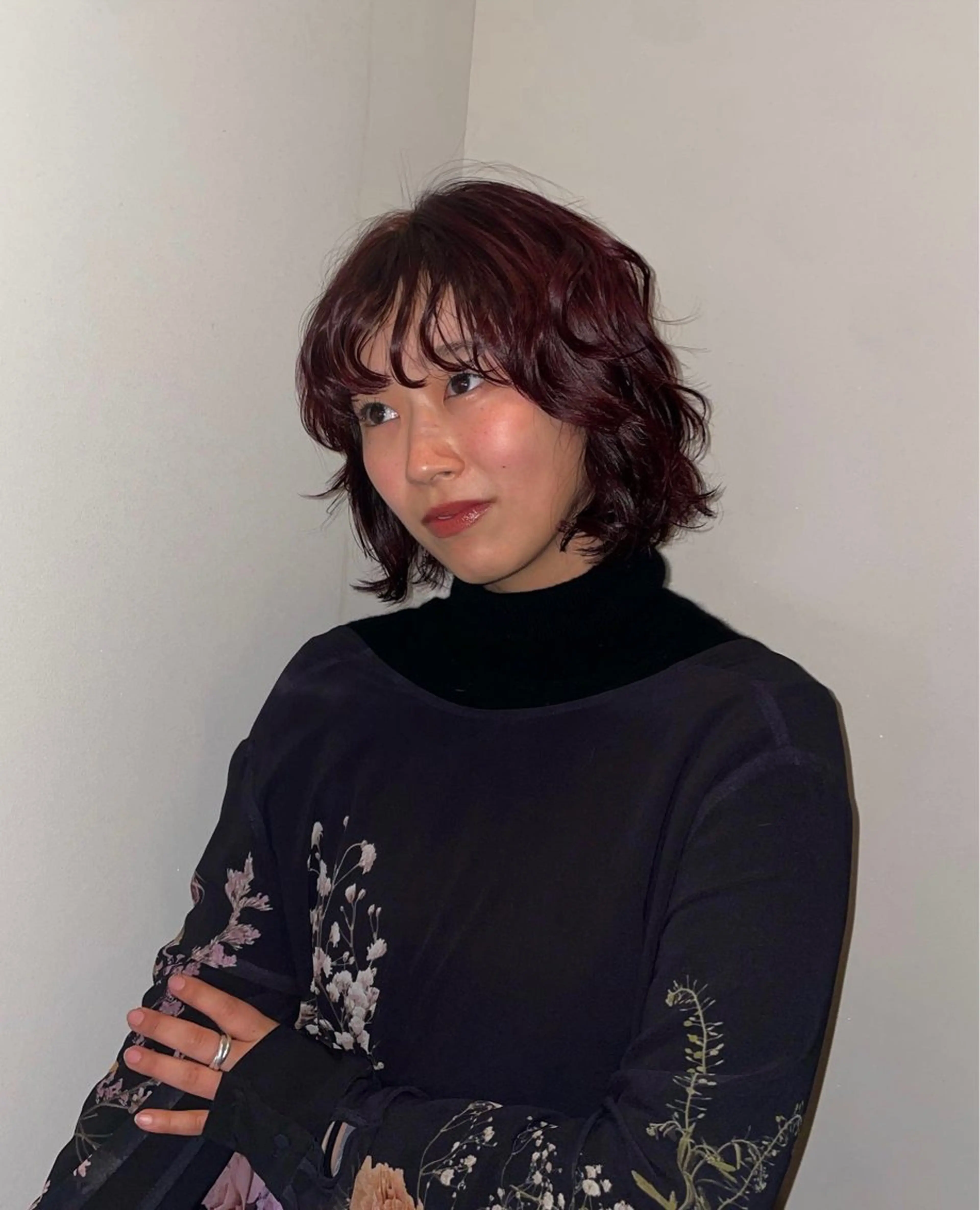 カラー 暖色カラー/レイヤー 唯菜 ﾕｲﾅのヘアスタイル