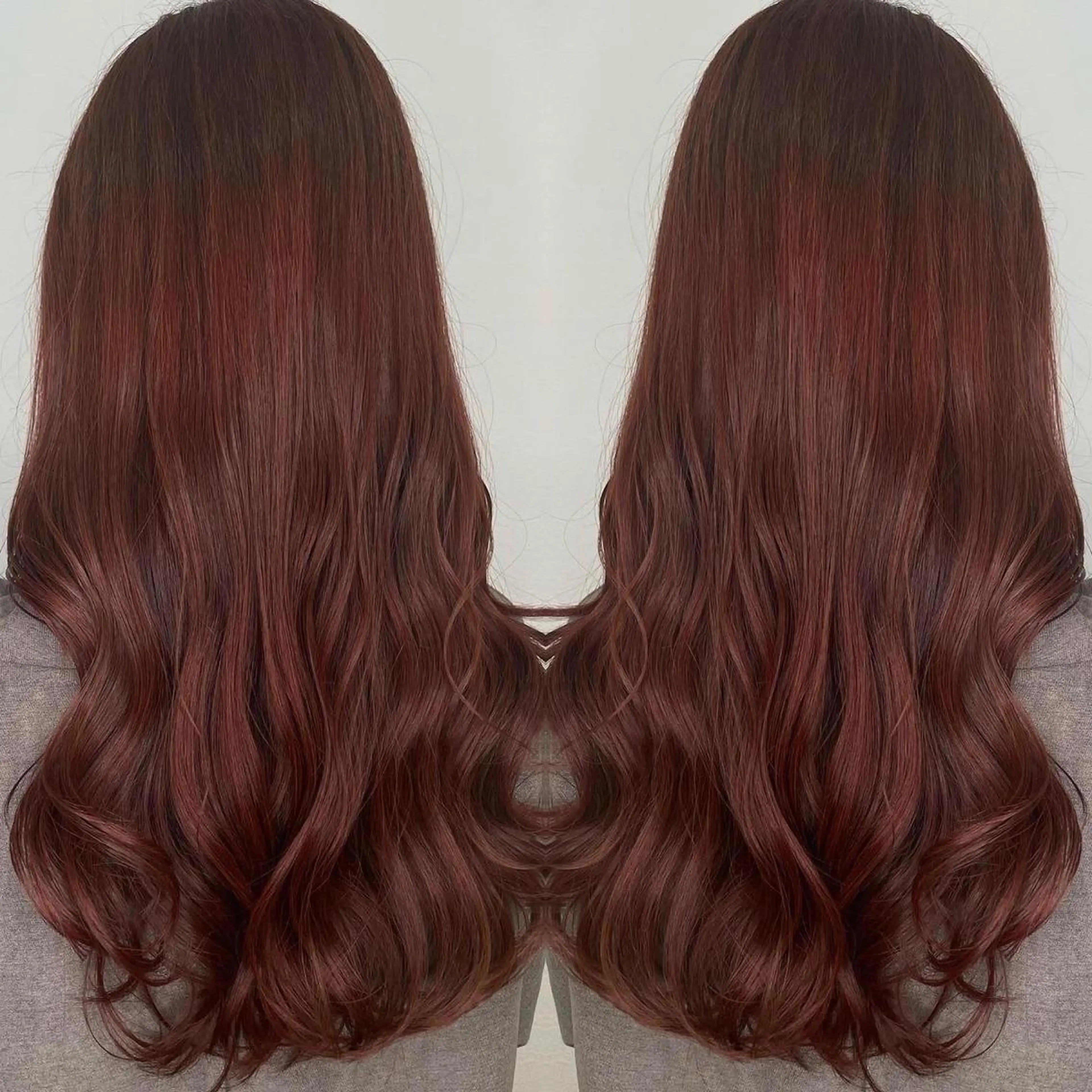 ロング カラー アッシュ ブラウンカラー カシス 透明感カラー グラデーションカラー カット ヘアカラー トリートメント 河合秀明/ショート /ボブ/レイヤーのヘアスタイル