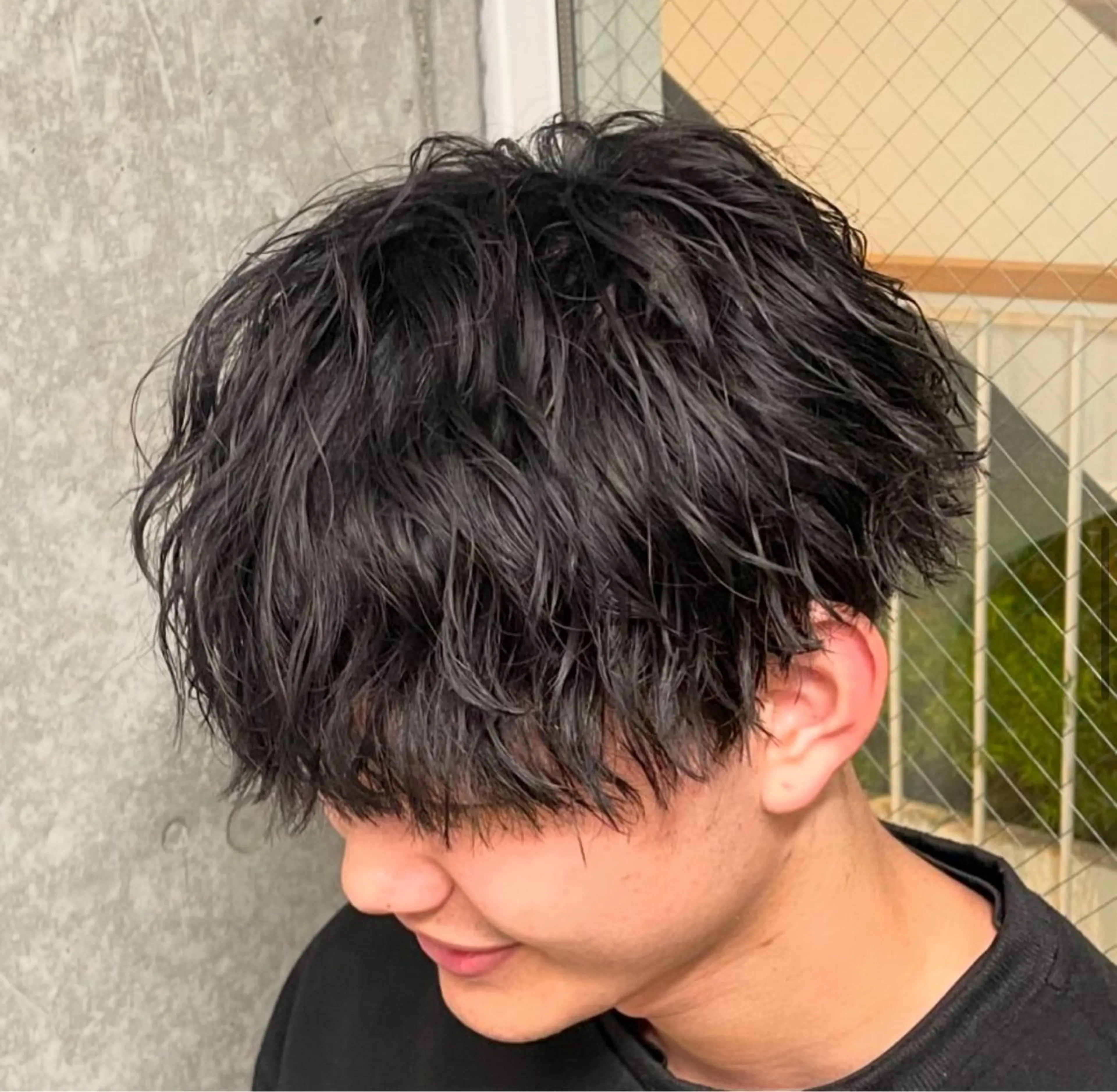 パーマ メンズ メンズブリーチ メンズパーマ メンズパーマ専門 /縦落ち/渋谷駅近のヘアスタイル