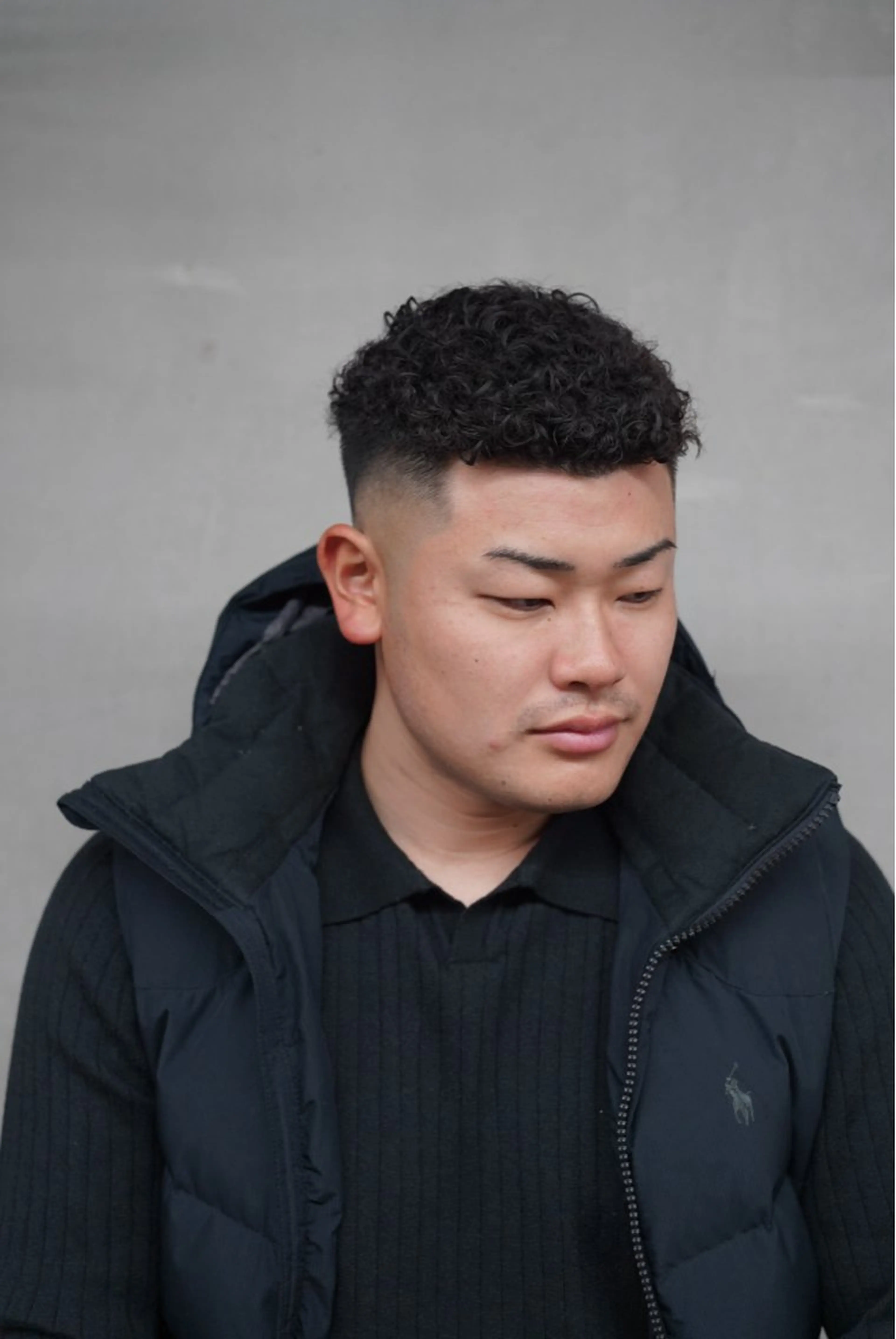 パーマ メンズ 関 晃哉のヘアスタイル