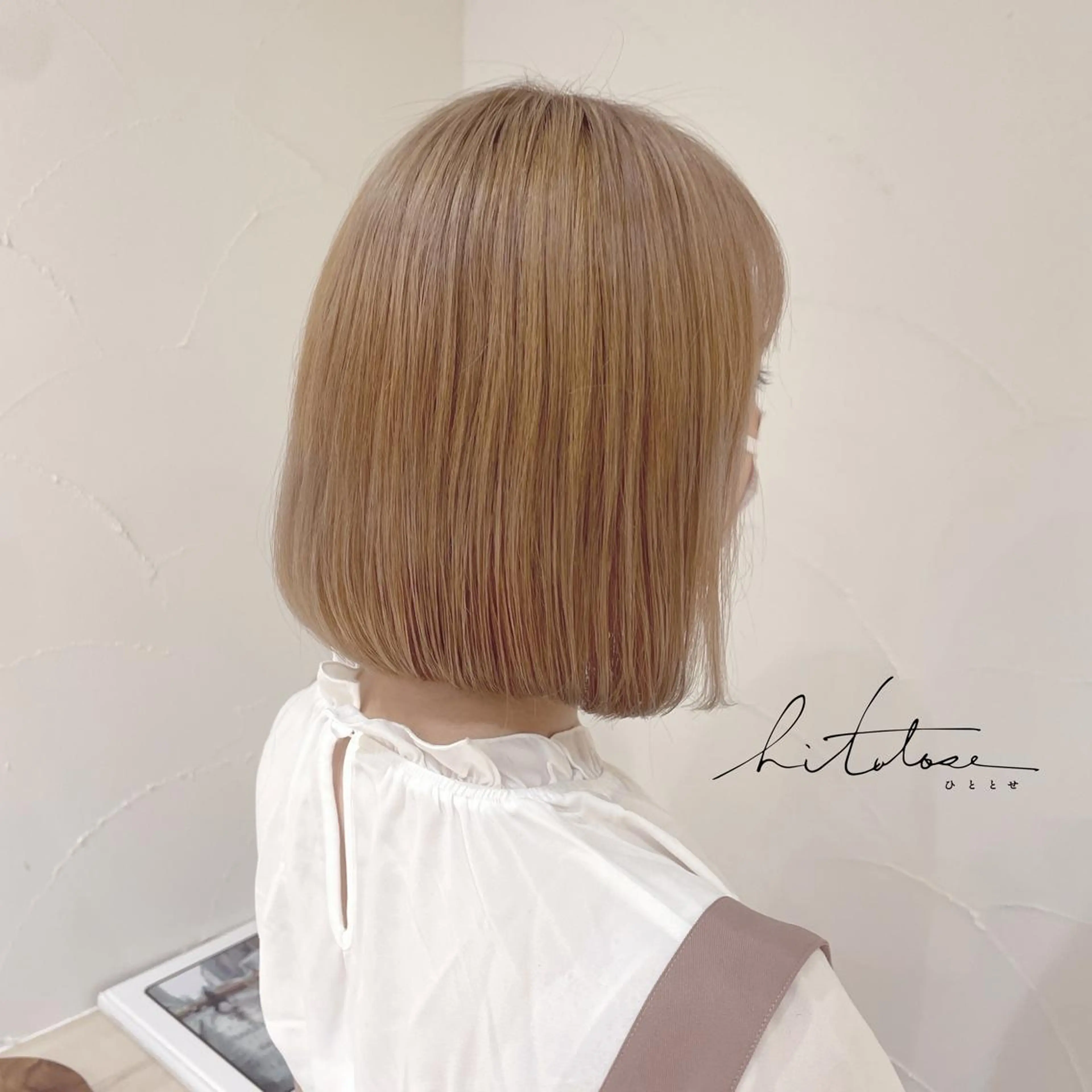 ショート カラー ベージュカラー ヘアカラー Hitotose代表 中島和樹のヘアスタイル